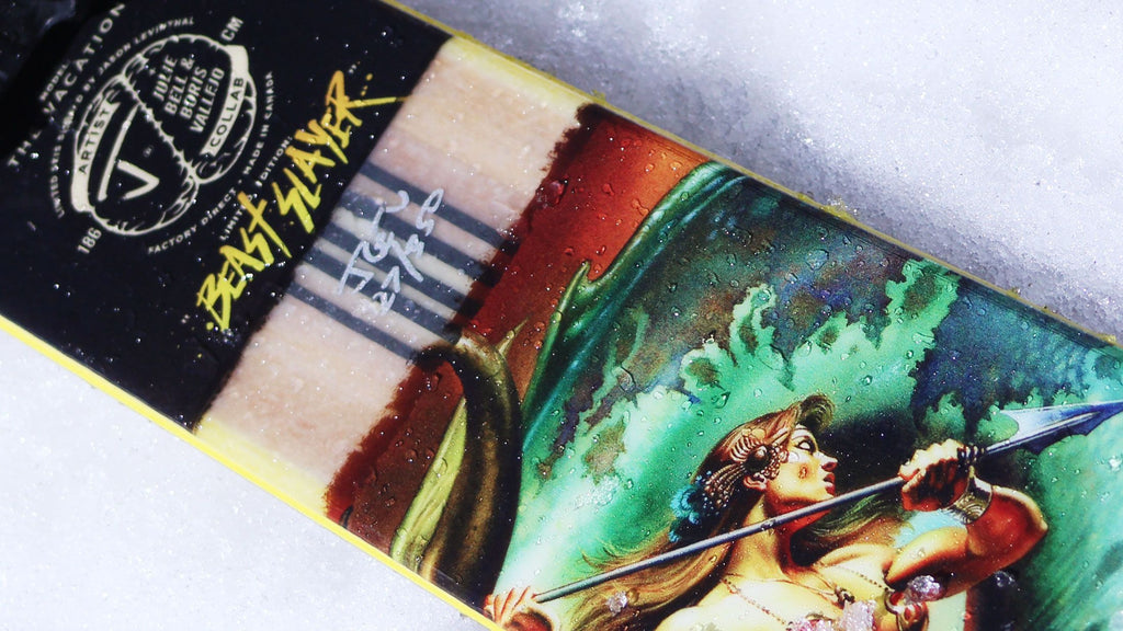 The Vacation "BEAST SLAYER" Julie Bell and Boris Vallejo x J Collab Limited Edition Ski