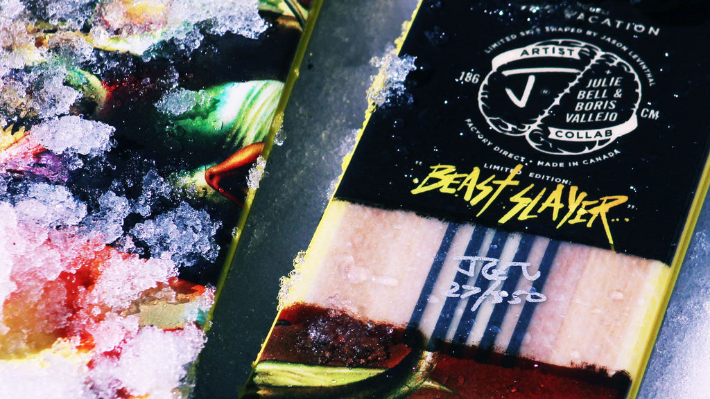 The Vacation "BEAST SLAYER" Julie Bell and Boris Vallejo x J Collab Limited Edition Ski
