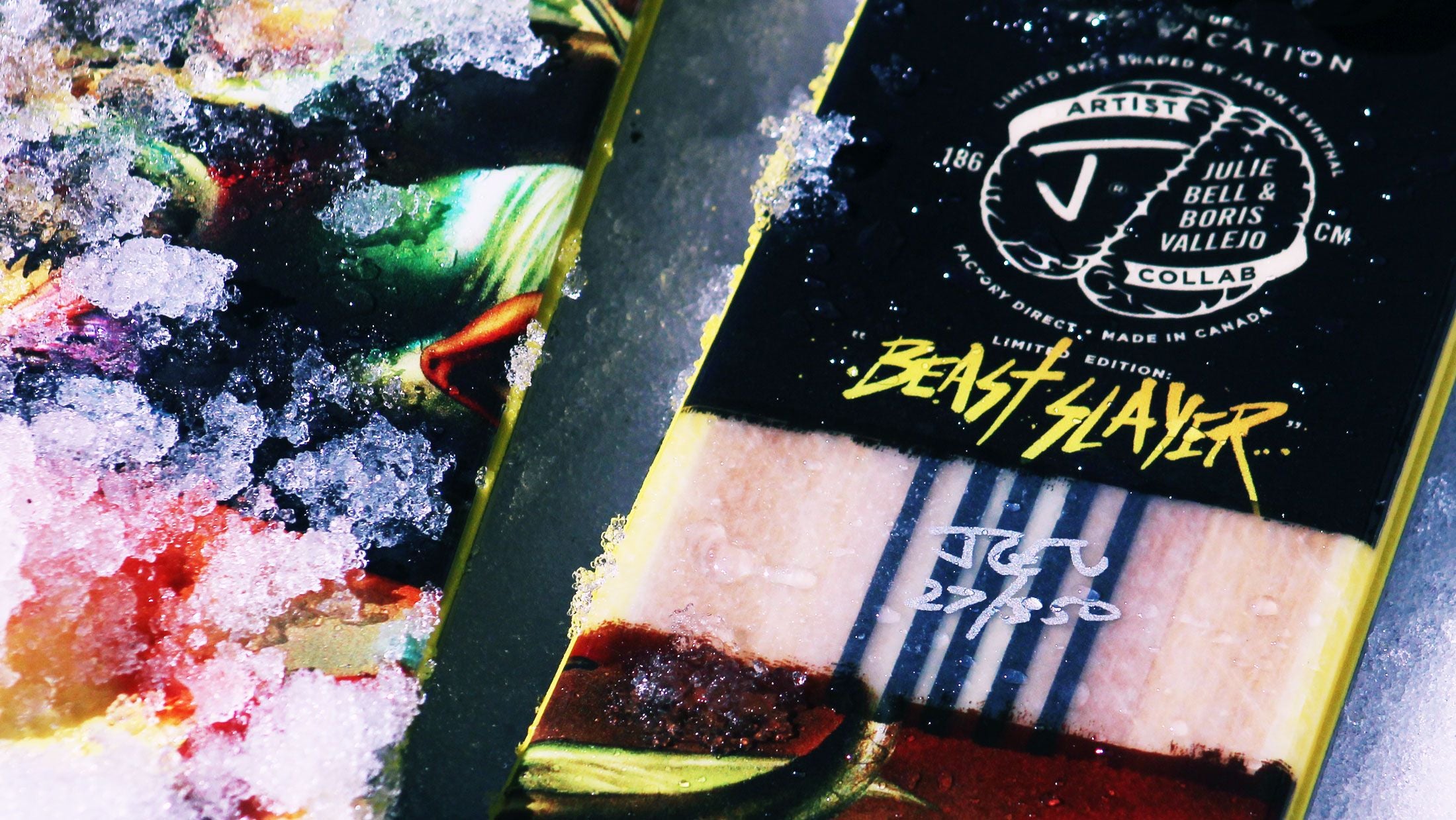 The Vacation "BEAST SLAYER" Julie Bell and Boris Vallejo x J Collab Limited Edition Ski