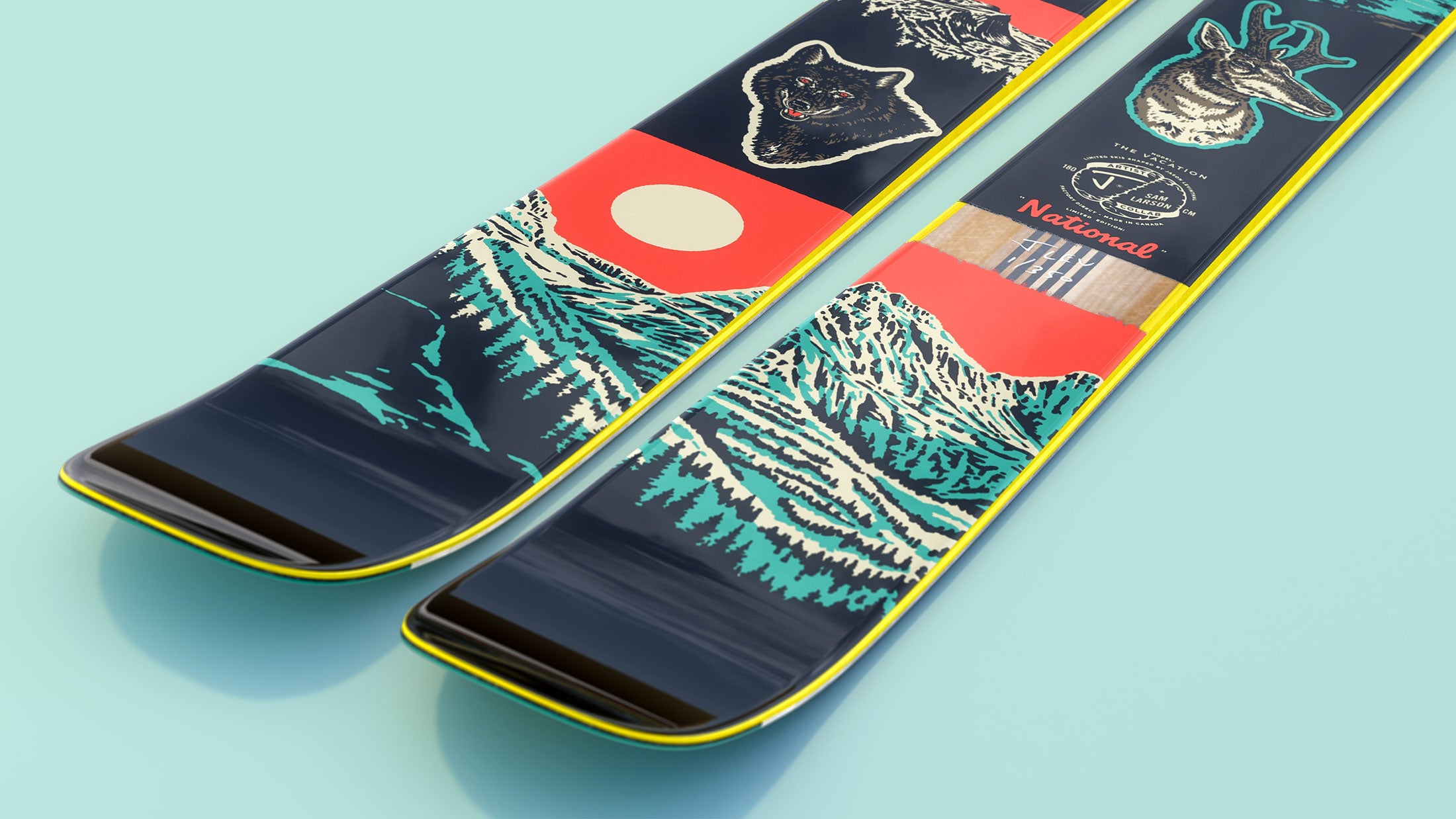 The Vacation "NATIONAL" Sam Larson x J Collab Limited Edition Ski