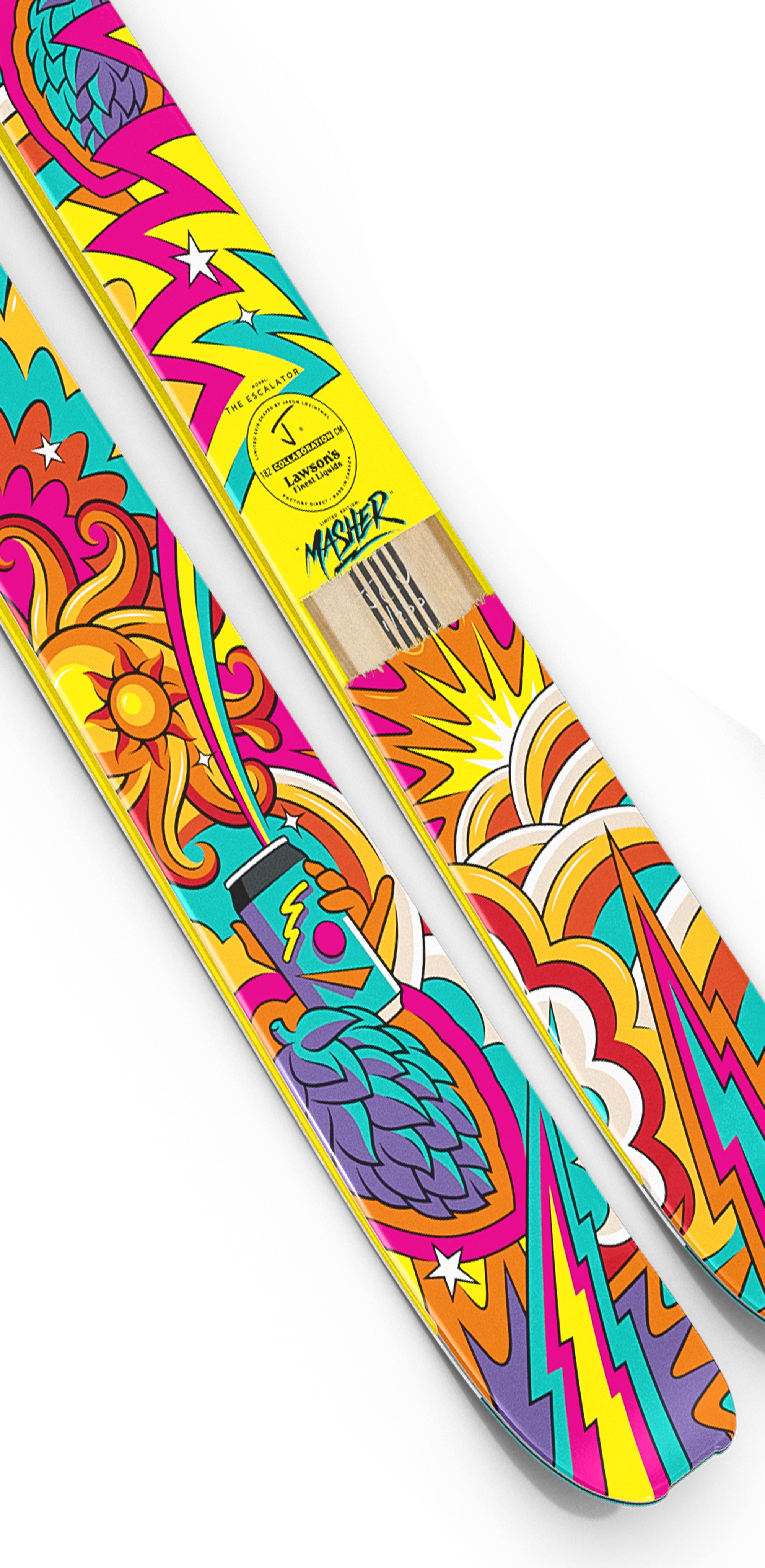 The Escalator "MASHER" Lawson's Finest Liquids x J Collab Limited Edition Ski