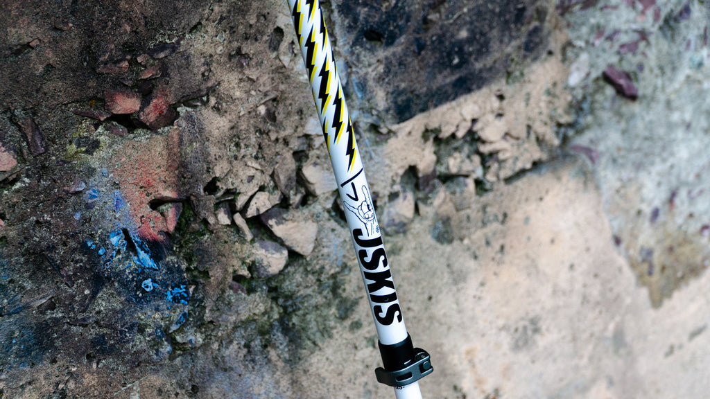 Wizard Staff Adjustable Ski Poles "White Lightning"