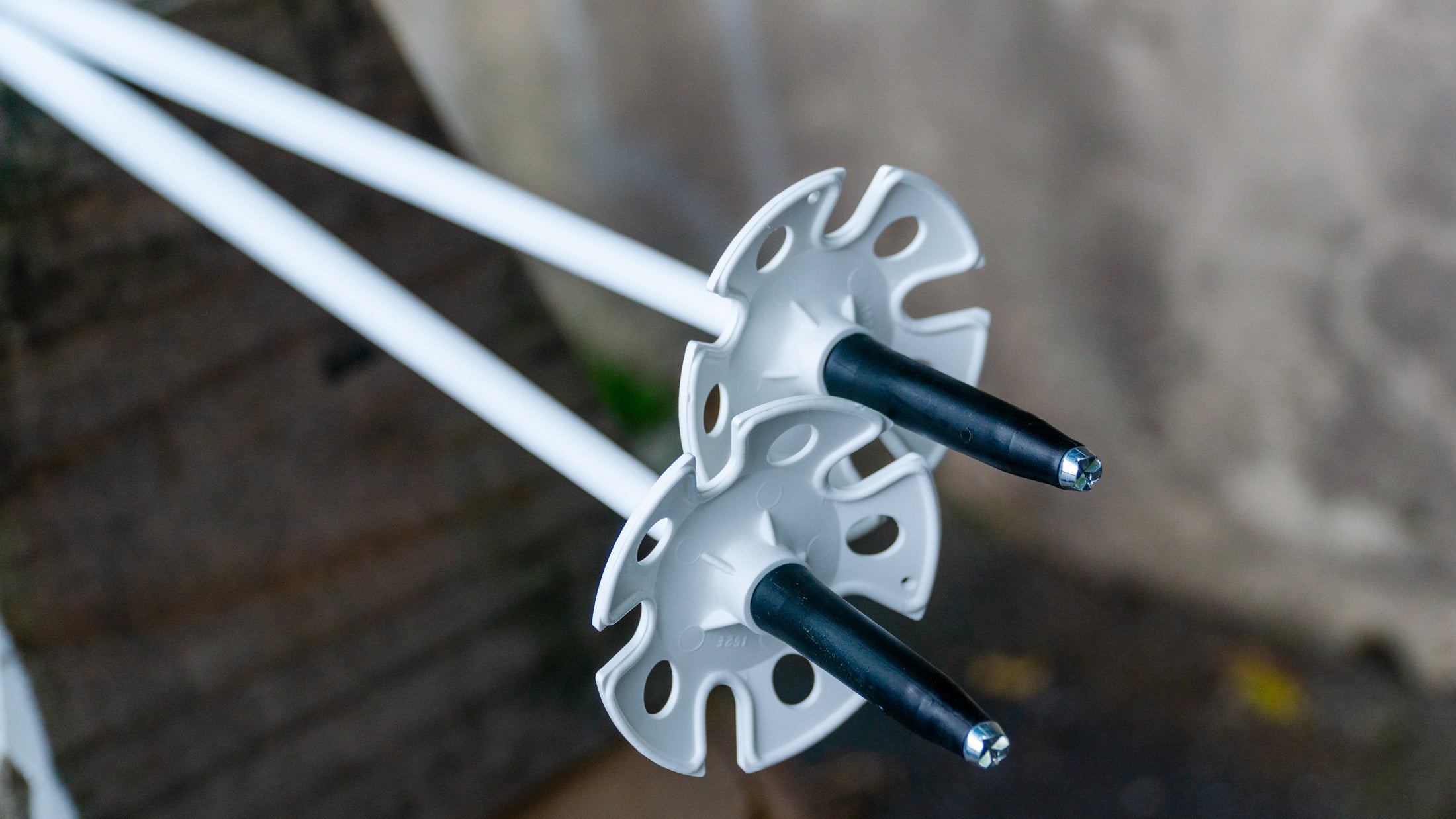 Wizard Staff Adjustable Ski Poles "White Lightning"