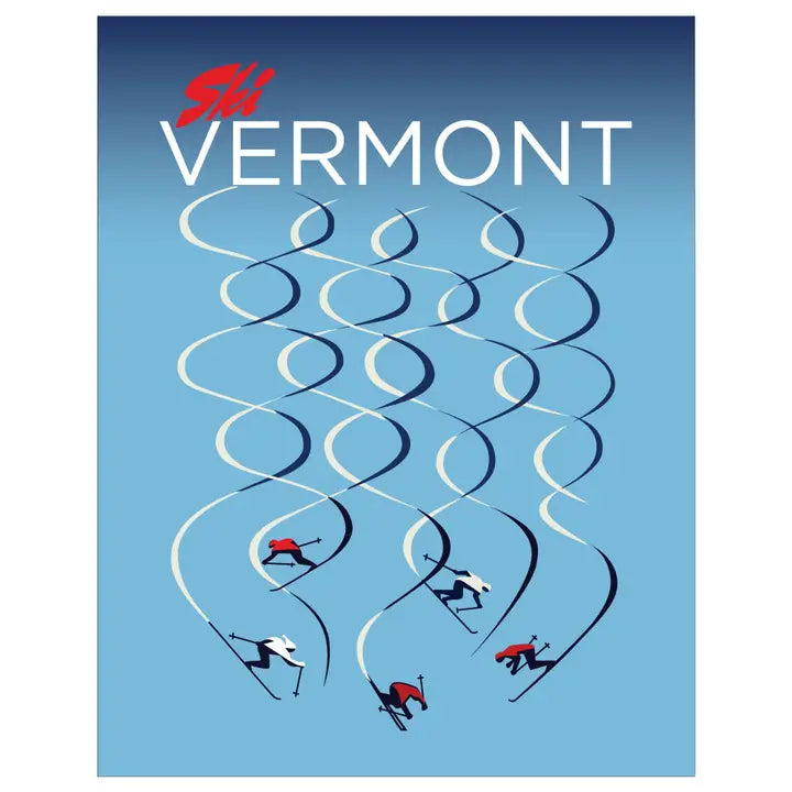 Ski Vermont Trails Magnet
