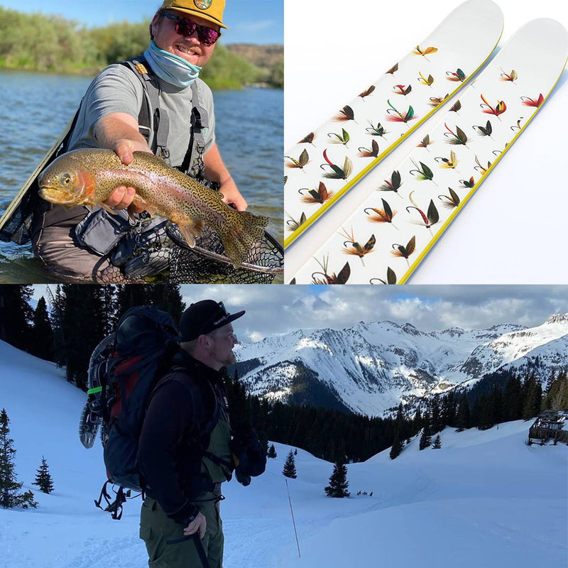 WINNER OF THE HOTSHOT "TRUTTA"  GIVEAWAY... SAM HALAC!!! On September 18th I randomly selected Sam Halac, a lucky skier and fly fisher from Durango, CO to win J skis!!
