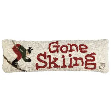 Gone Skiing Pillow