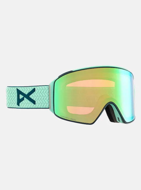 M4S Cylindrical Goggles + Bonus Lens + MFI Face Mask - Powder Mint