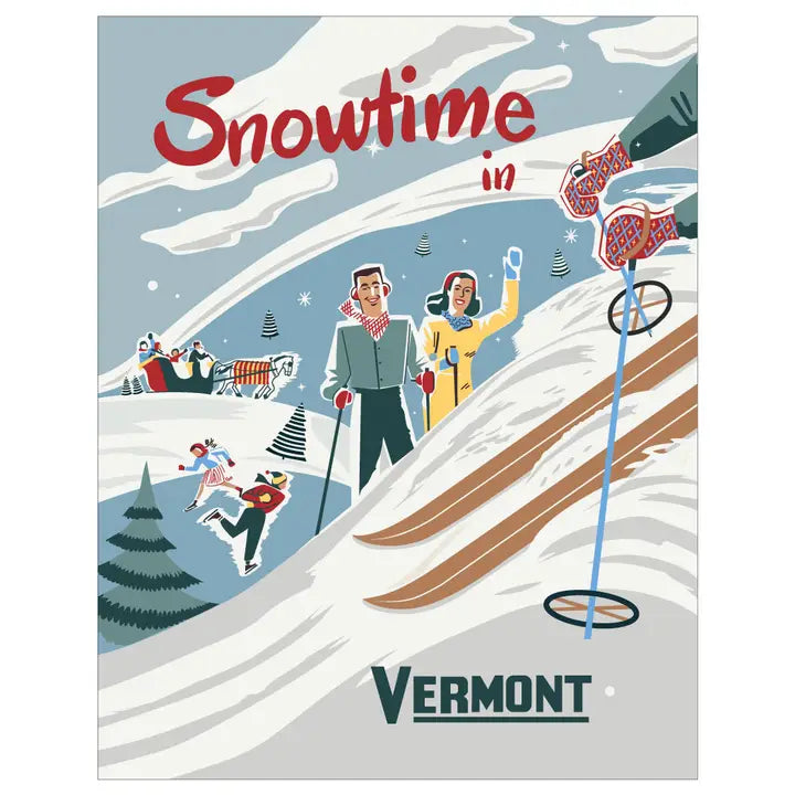Snowtime in Vermont Magnet