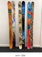 Mixed Graphic Skis
