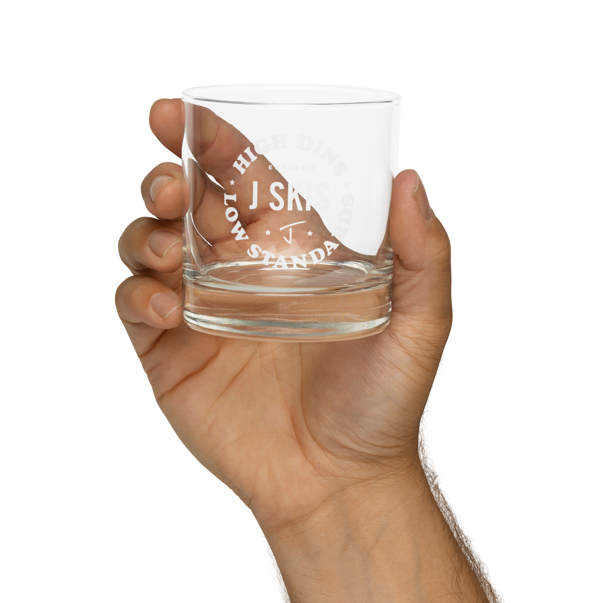 High Dins Whiskey Glass