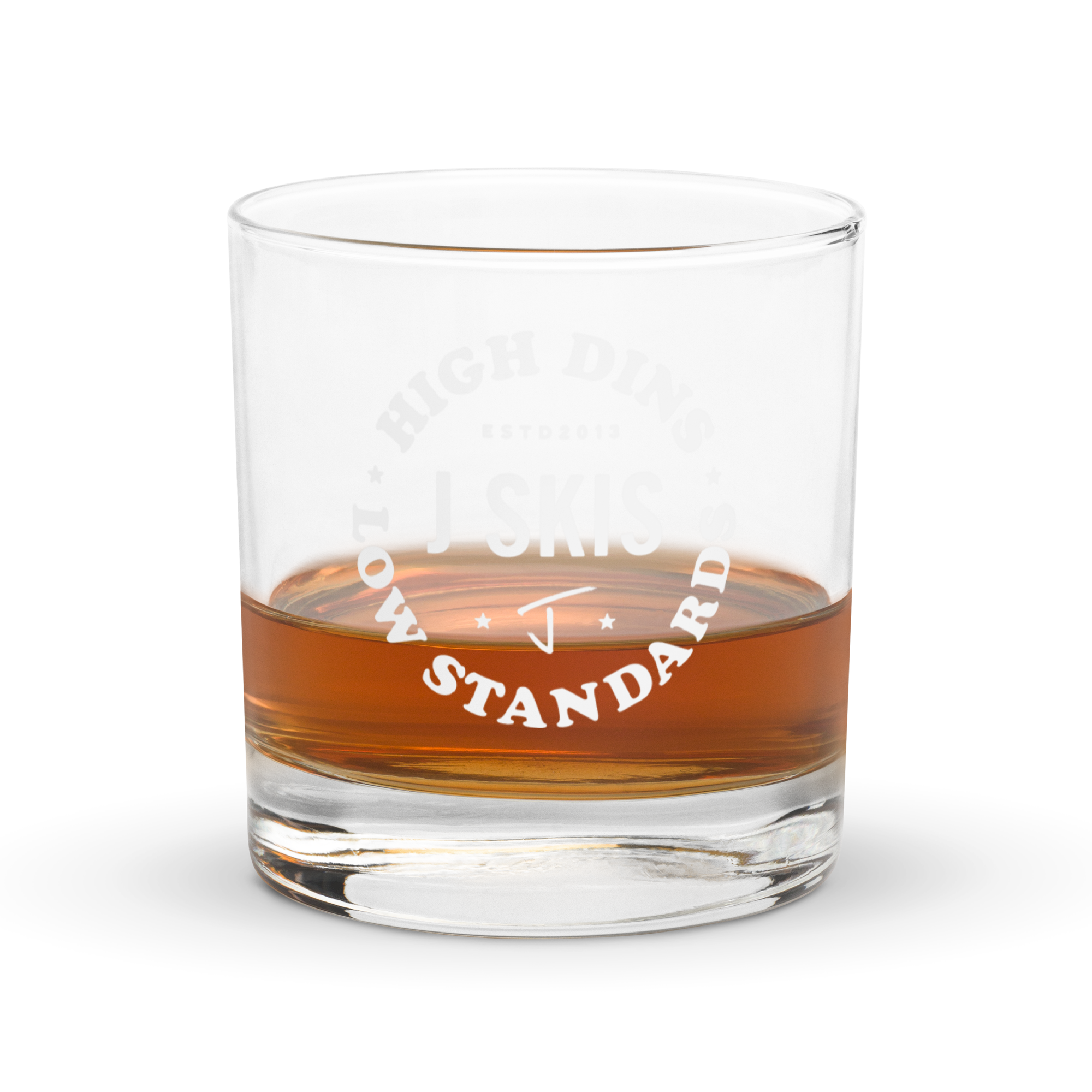 High Dins Whiskey Glass