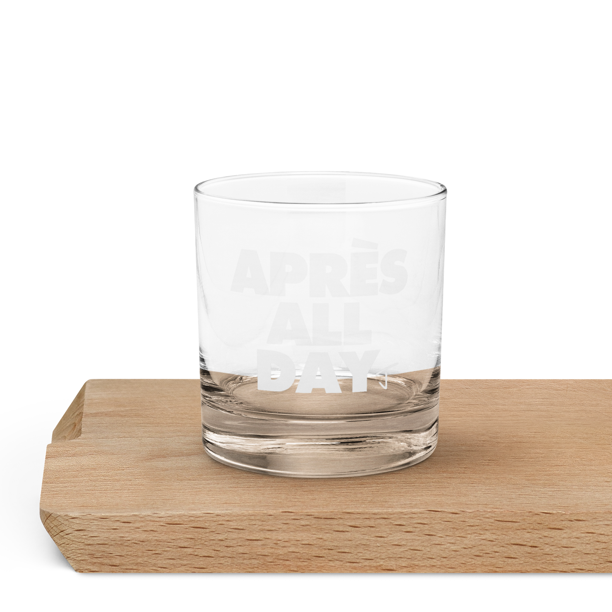 Apres All Day whiskey glass