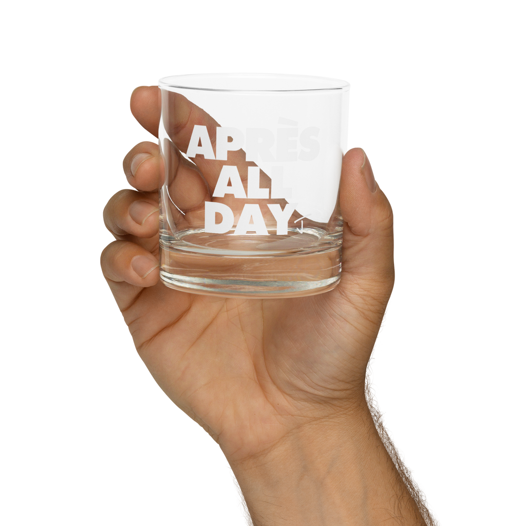 Apres All Day whiskey glass