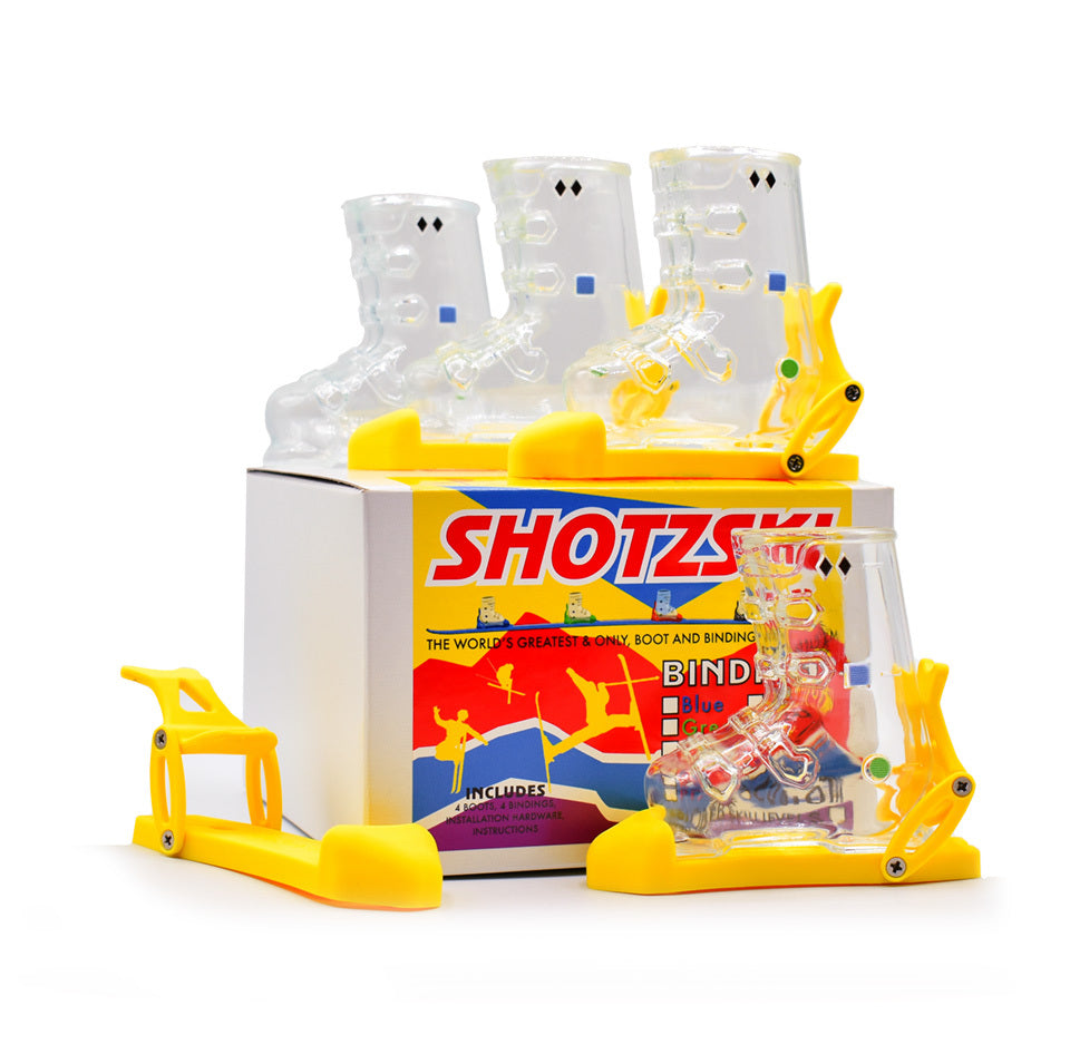 Single Shotski with ShotzSkis Boots and Bindings