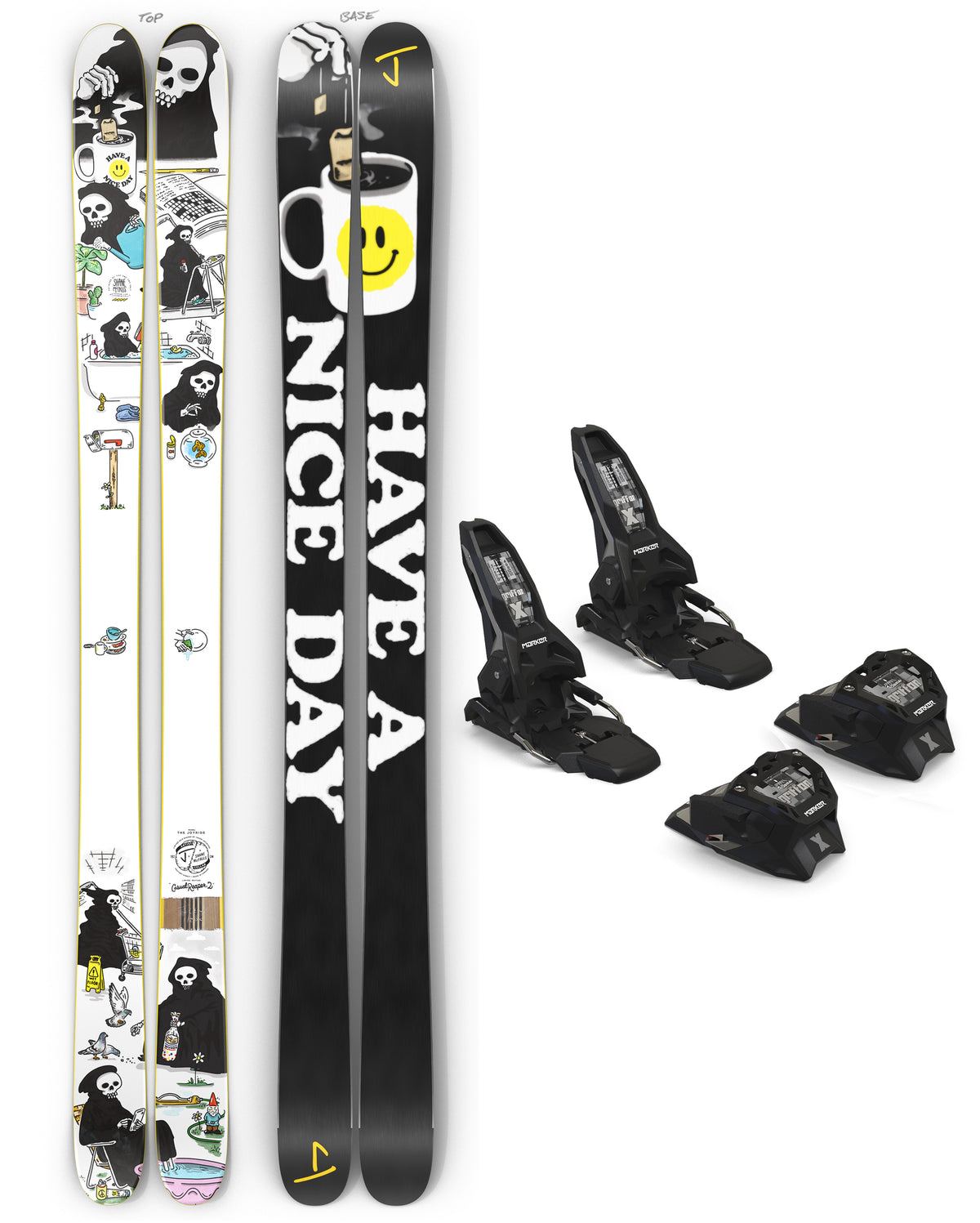 Joyride Casual Reaper 2 + Marker Griffon x 13 Bindings