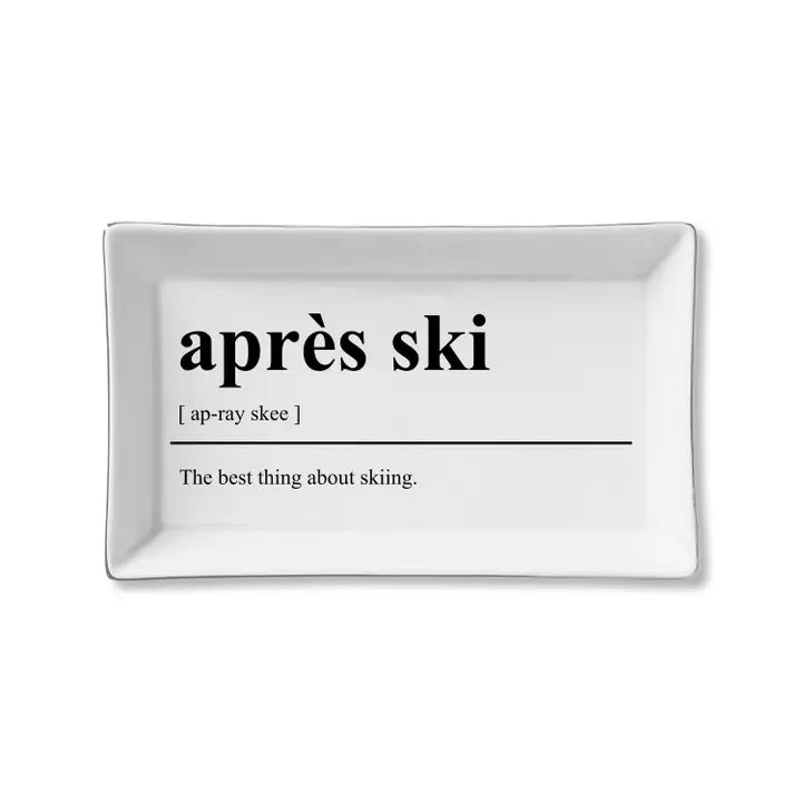 Apres Ski Ceramic Tray