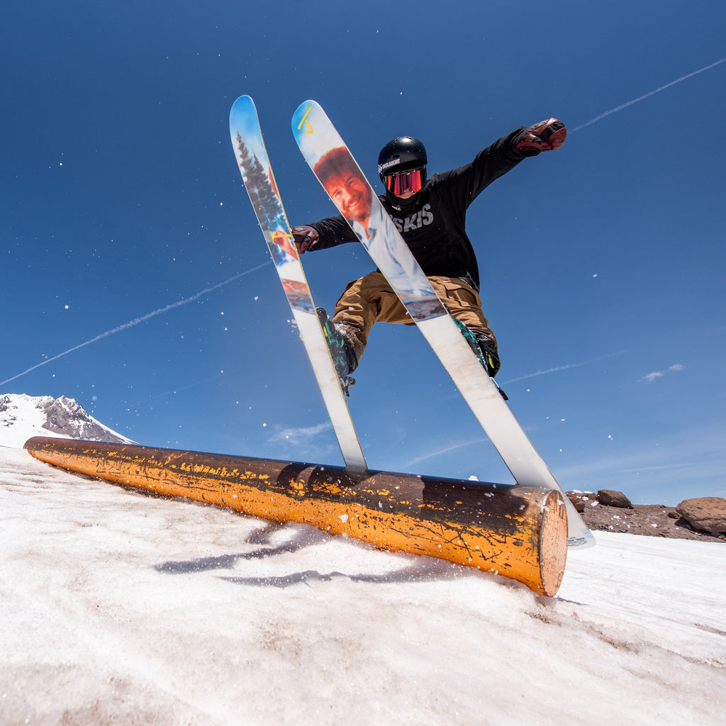 The Allplay "THE JOY OF SKIING" Bob Ross x J Collab Limited Edition Ski