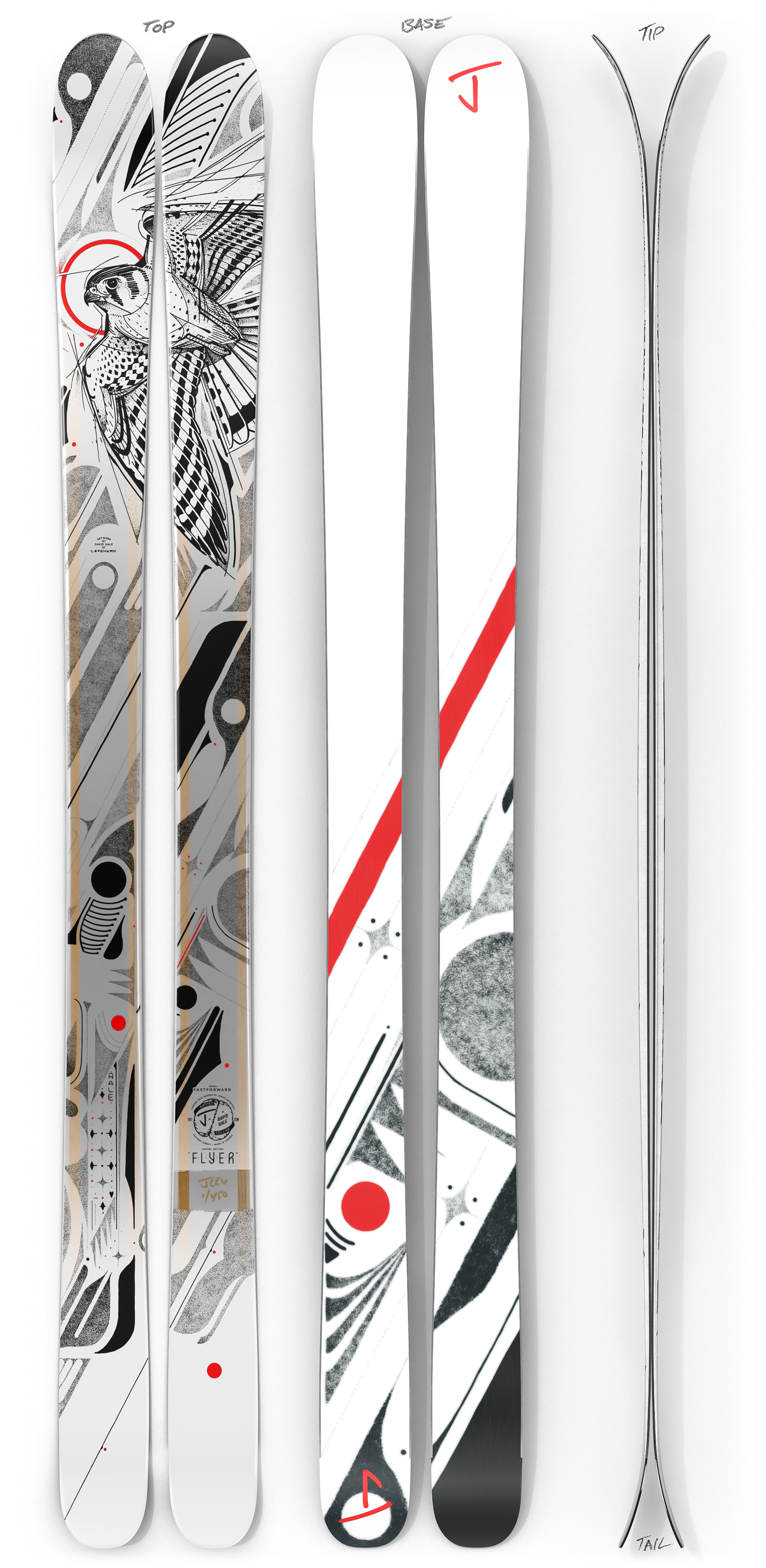 The Fastforward "FLYER" David Hale x J Collab Limited Edition Ski