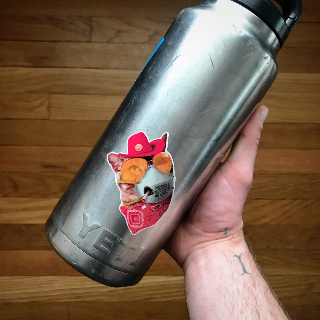 Cat Mask Sticker