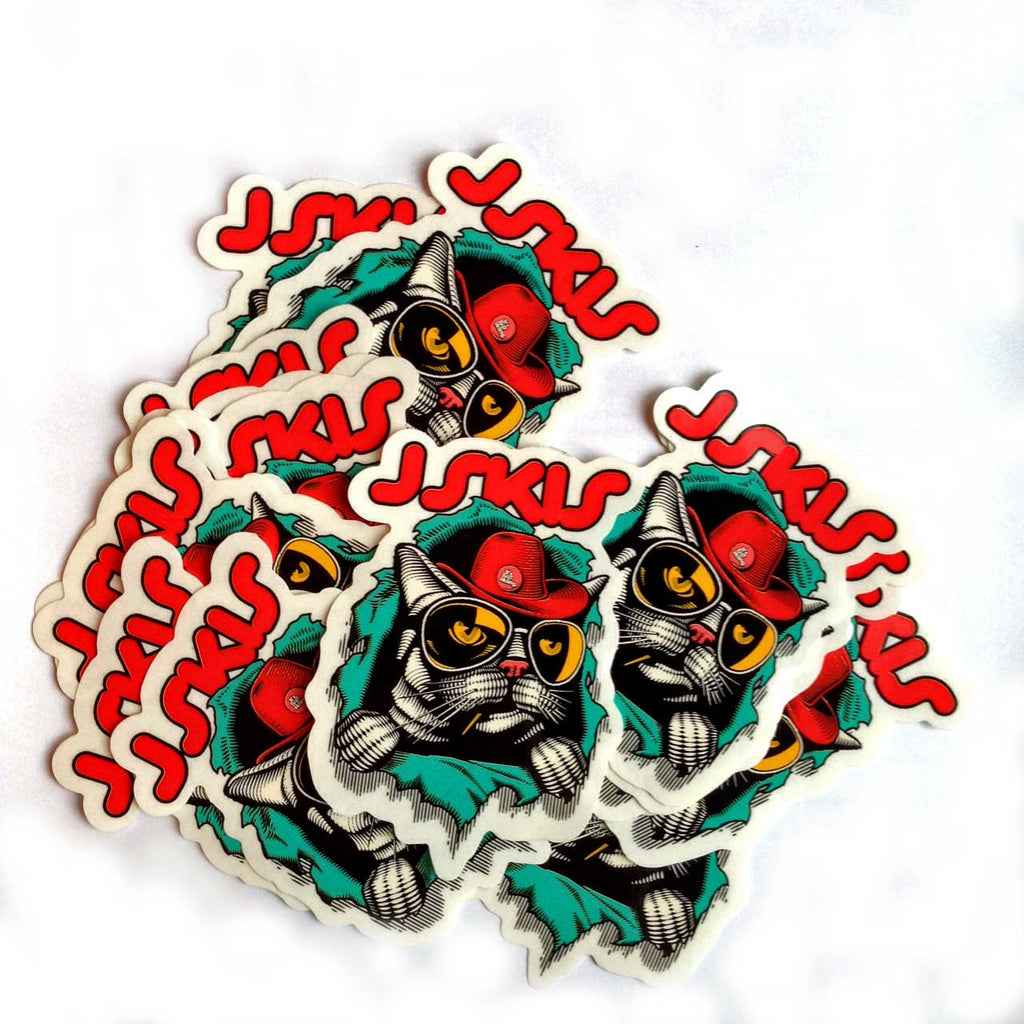 Cat Rip Off Sticker