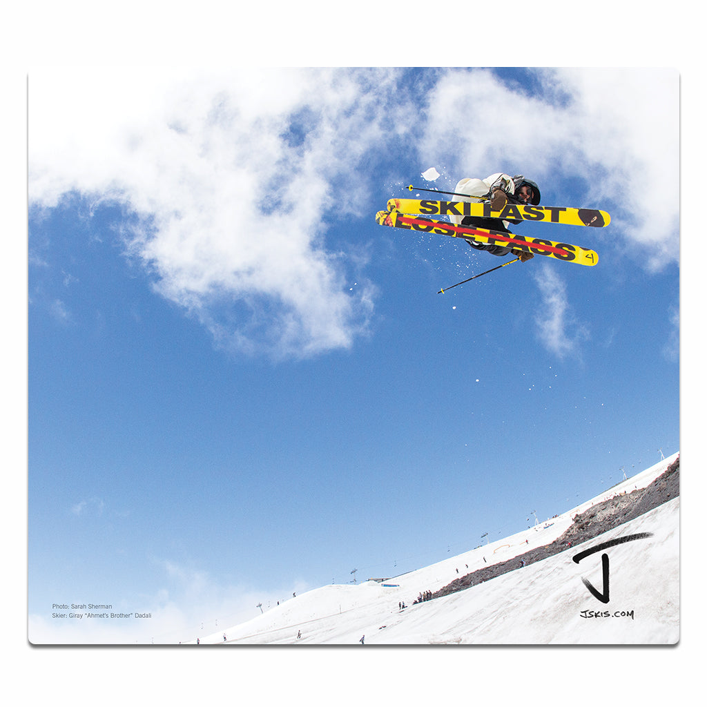 Ski Fast Lose Pass Mouse Pad
