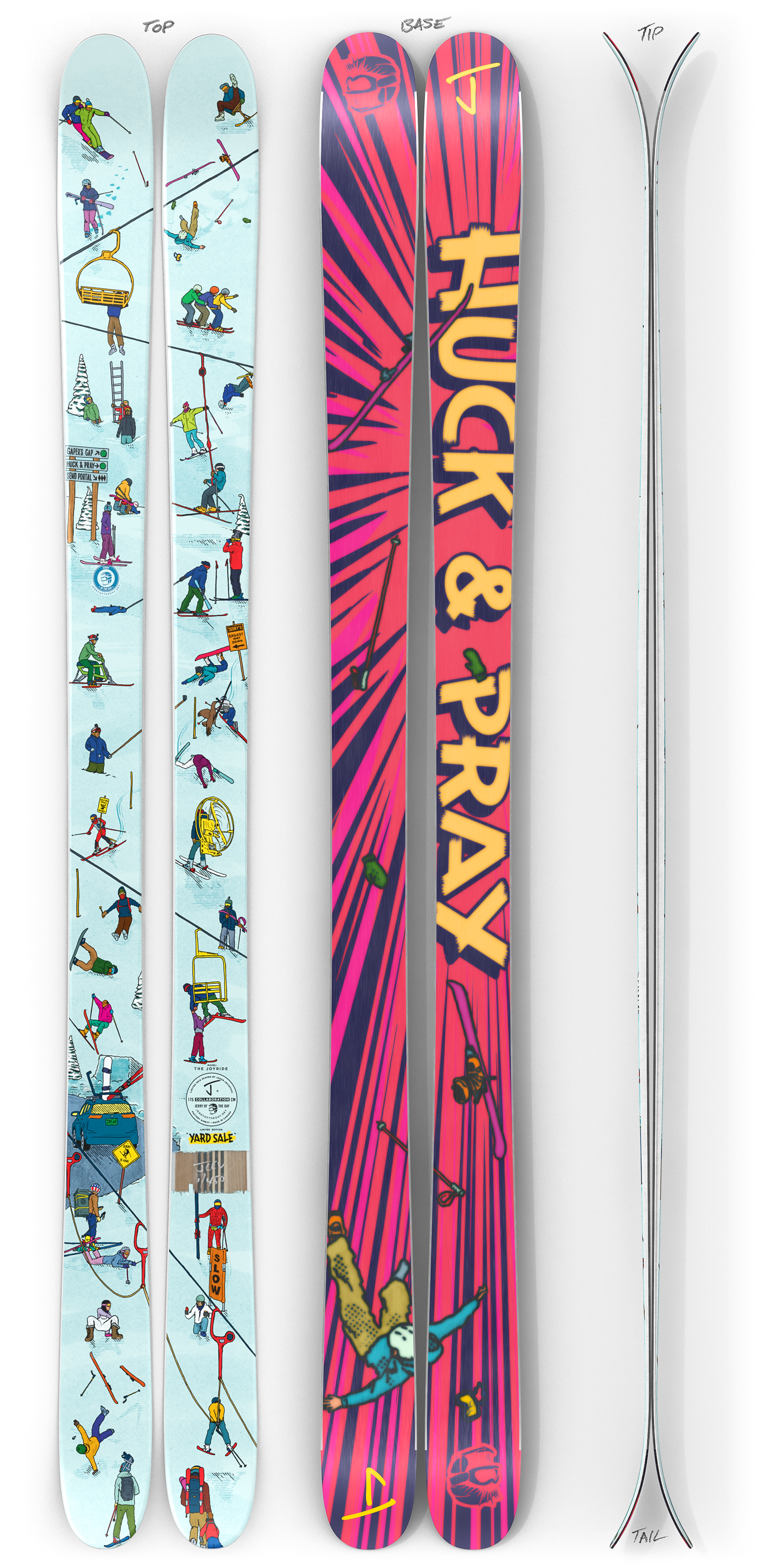 The Joyride "YARDSALE" Jerry of the Day x J Collab Limited Edition Ski