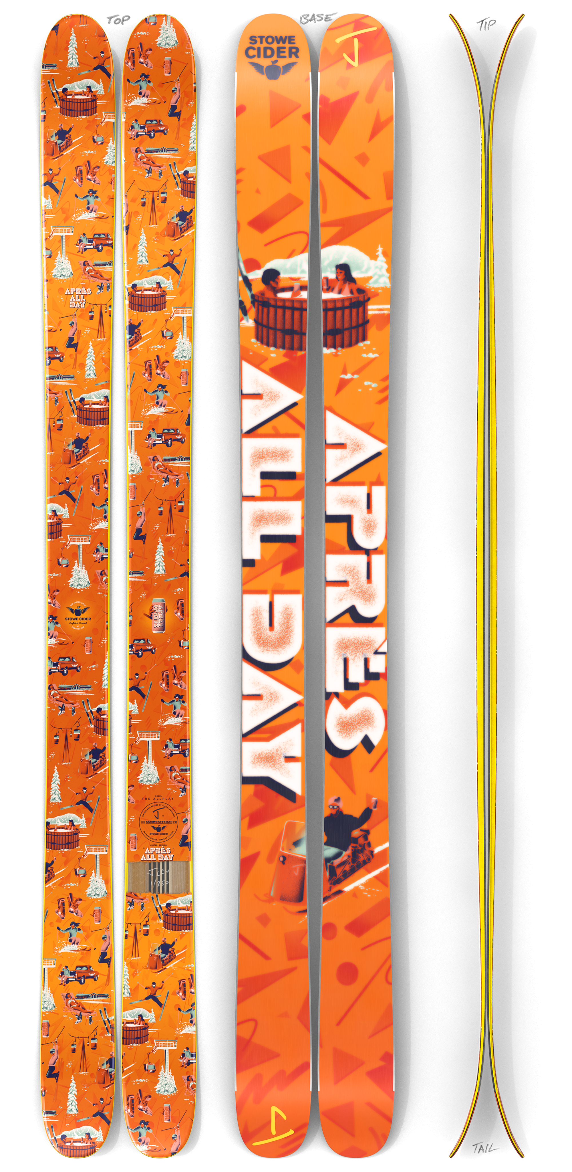 The Allplay "APRÈS ALL DAY" Stowe Cider x J Collab Limited Edition Ski