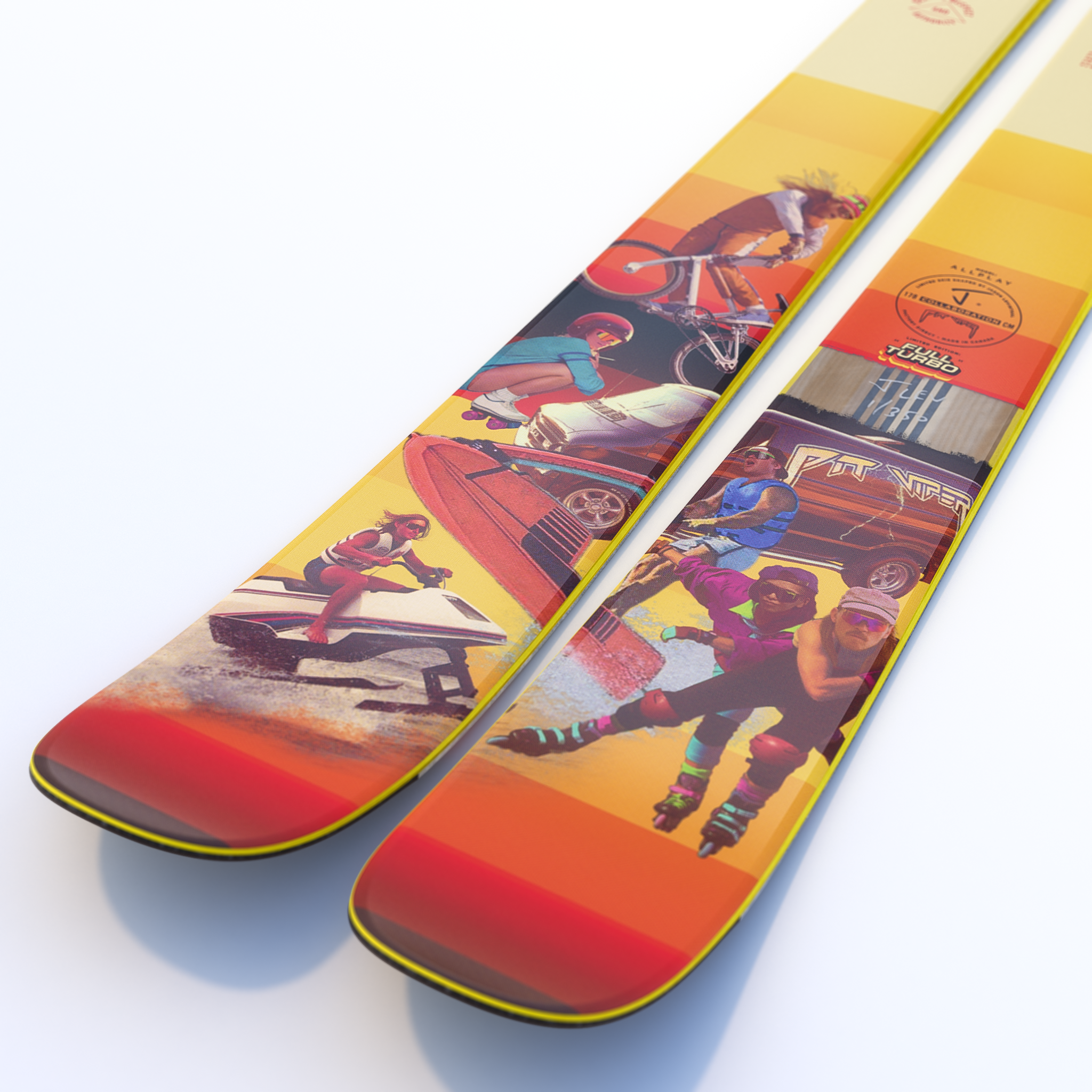 The Allplay "FULL TURBO" Pit Viper x J Collab Limited Edition Ski