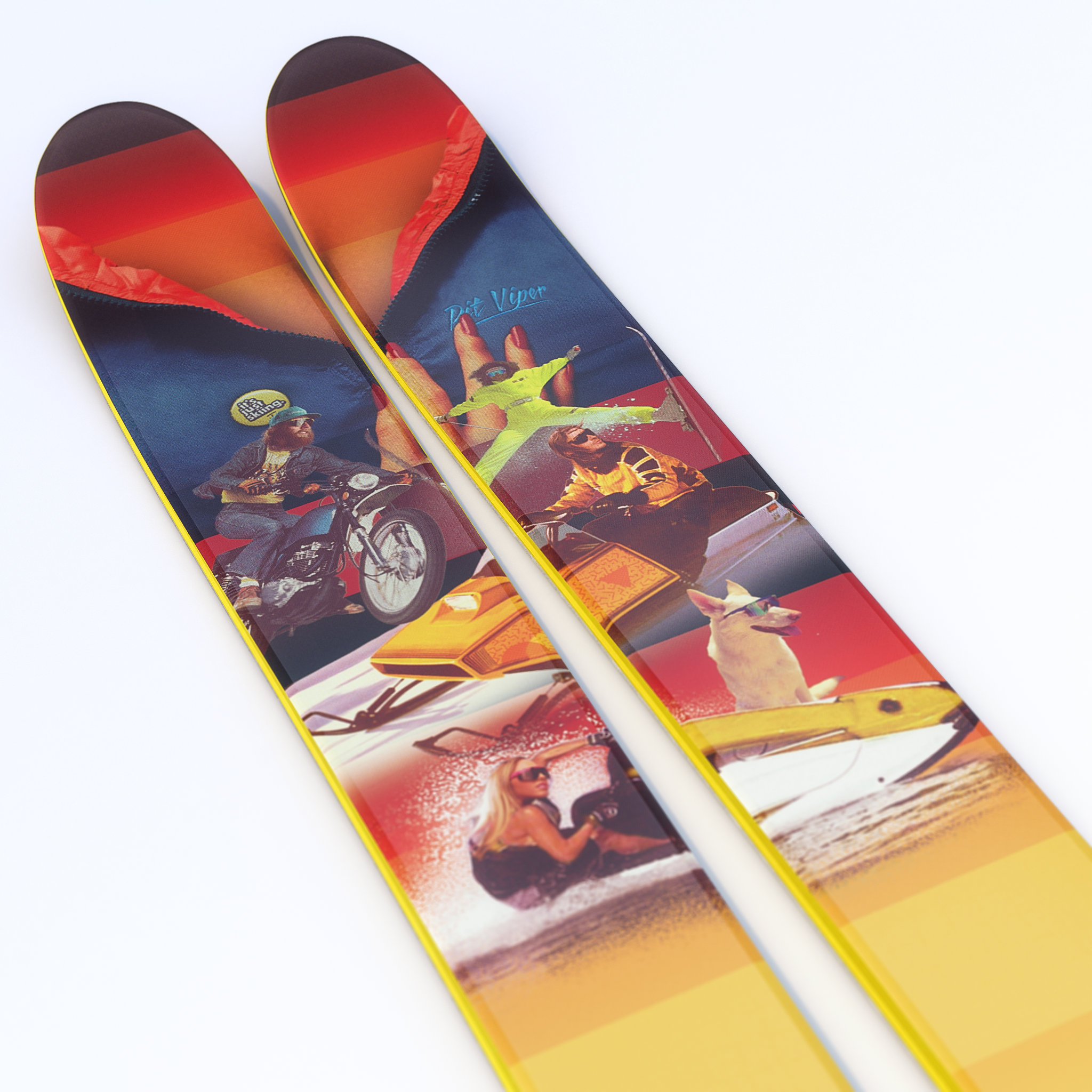 The Allplay "FULL TURBO" Pit Viper x J Collab Limited Edition Ski