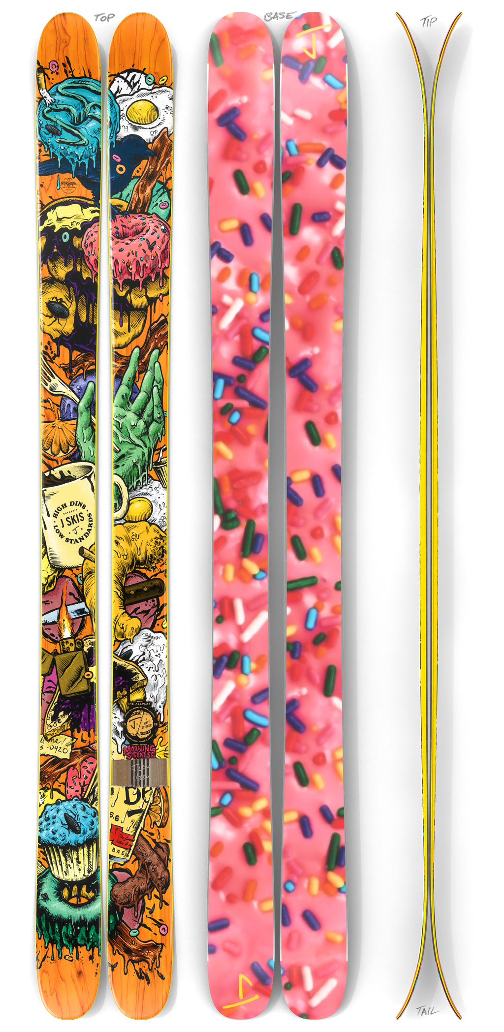 The Allplay "MORNING SICKNESS" Matt Stikker x J Collab Limited Edition Ski
