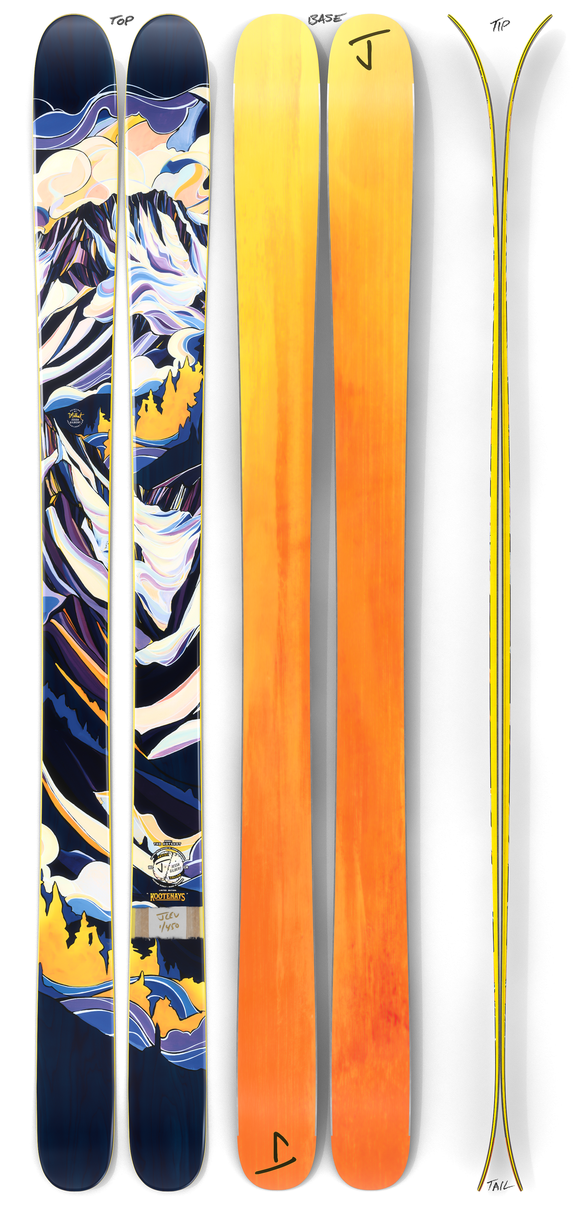 The Hotshot "KOOTENAYS" Jessa Gilbert x J Collab Limited Edition Ski