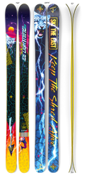 The Masterblaster "ICE LIGHTNING" Ski The East x J Collab Limited Edition Ski