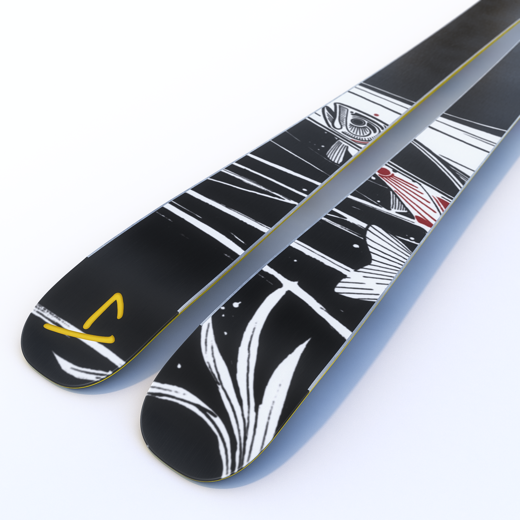 The Masterblaster "RIVER" David Hale x J Collab Limited Edition Ski
