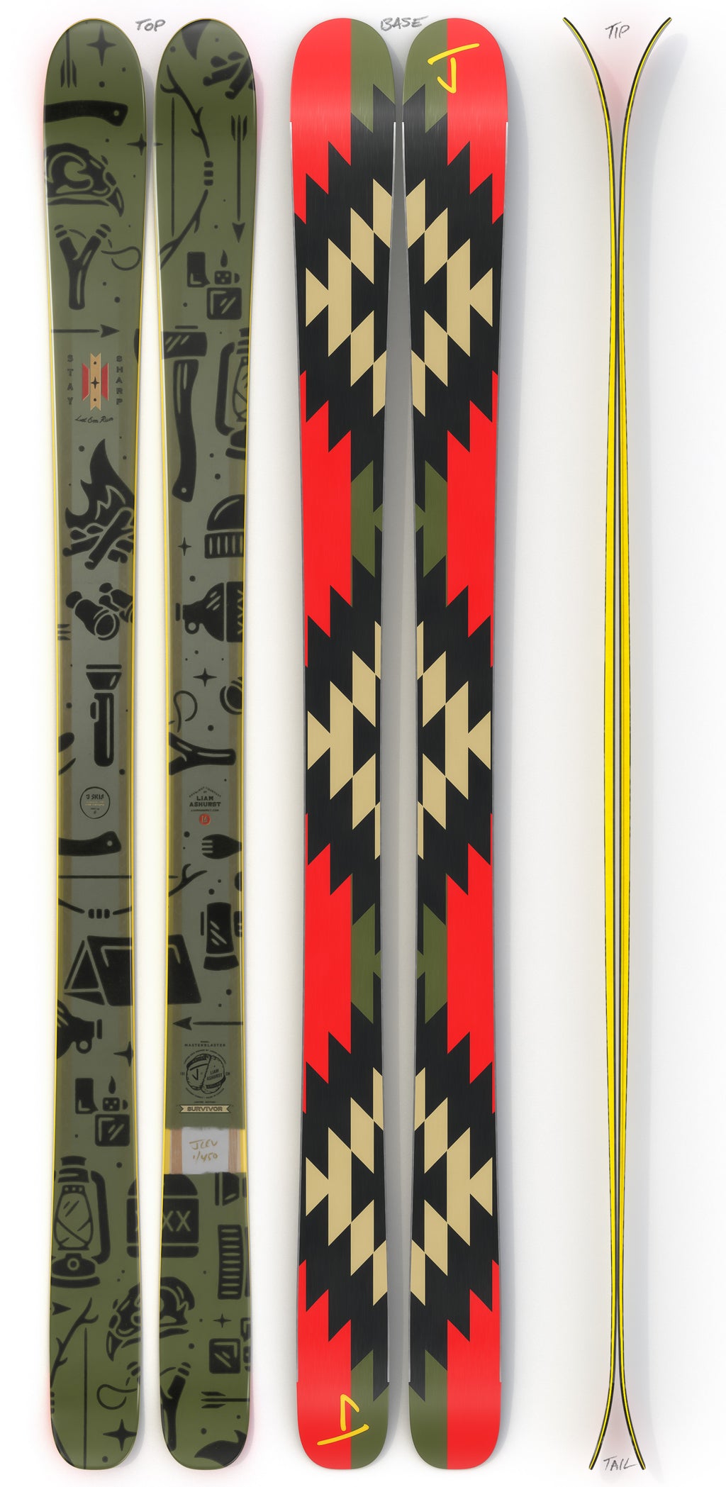 The Masterblaster "SURVIVOR" Liam Ashurst x J Collab Limited Edition Ski