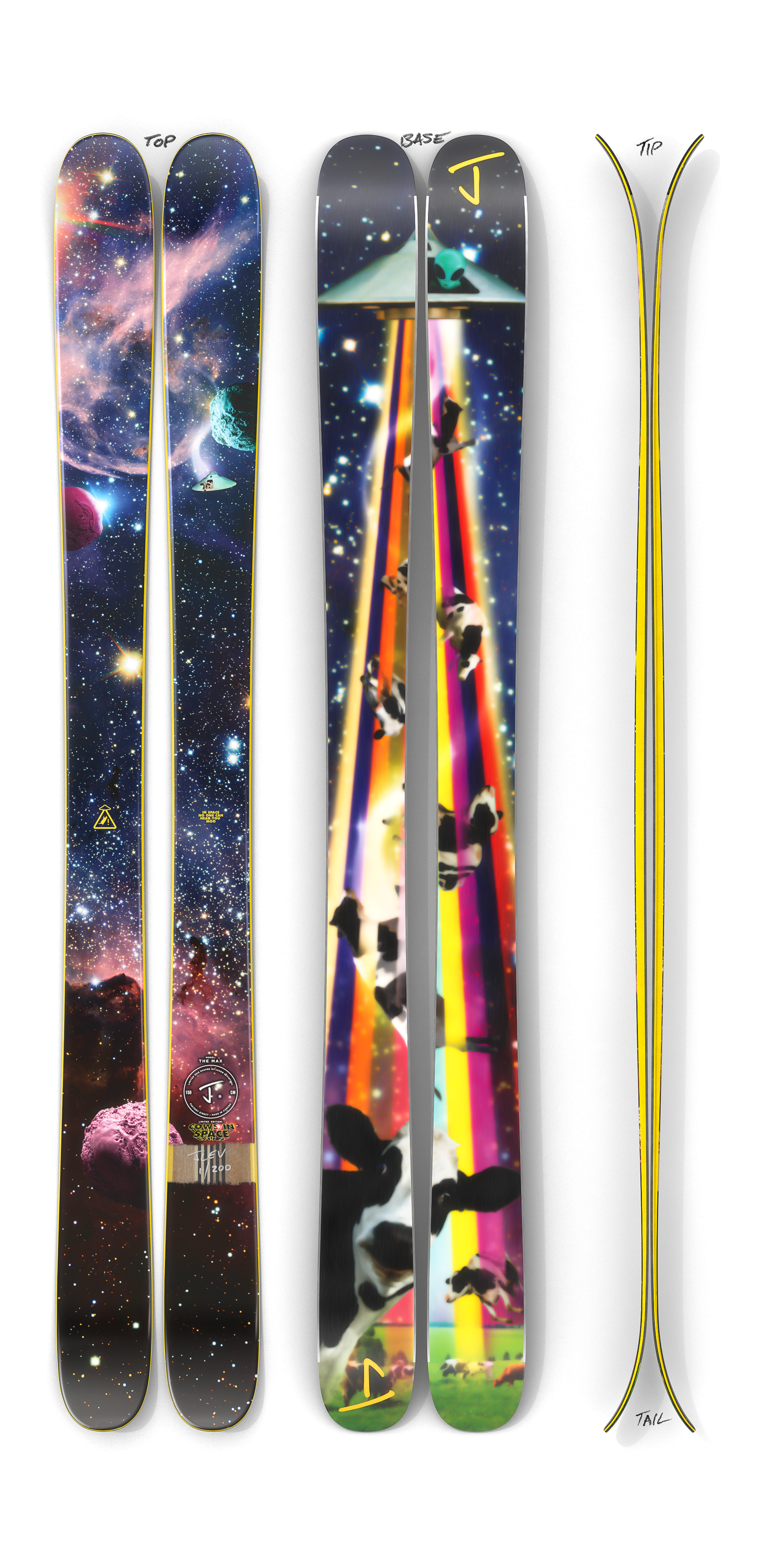 The Max "COWS IN SPACE" Limited Edition Ski