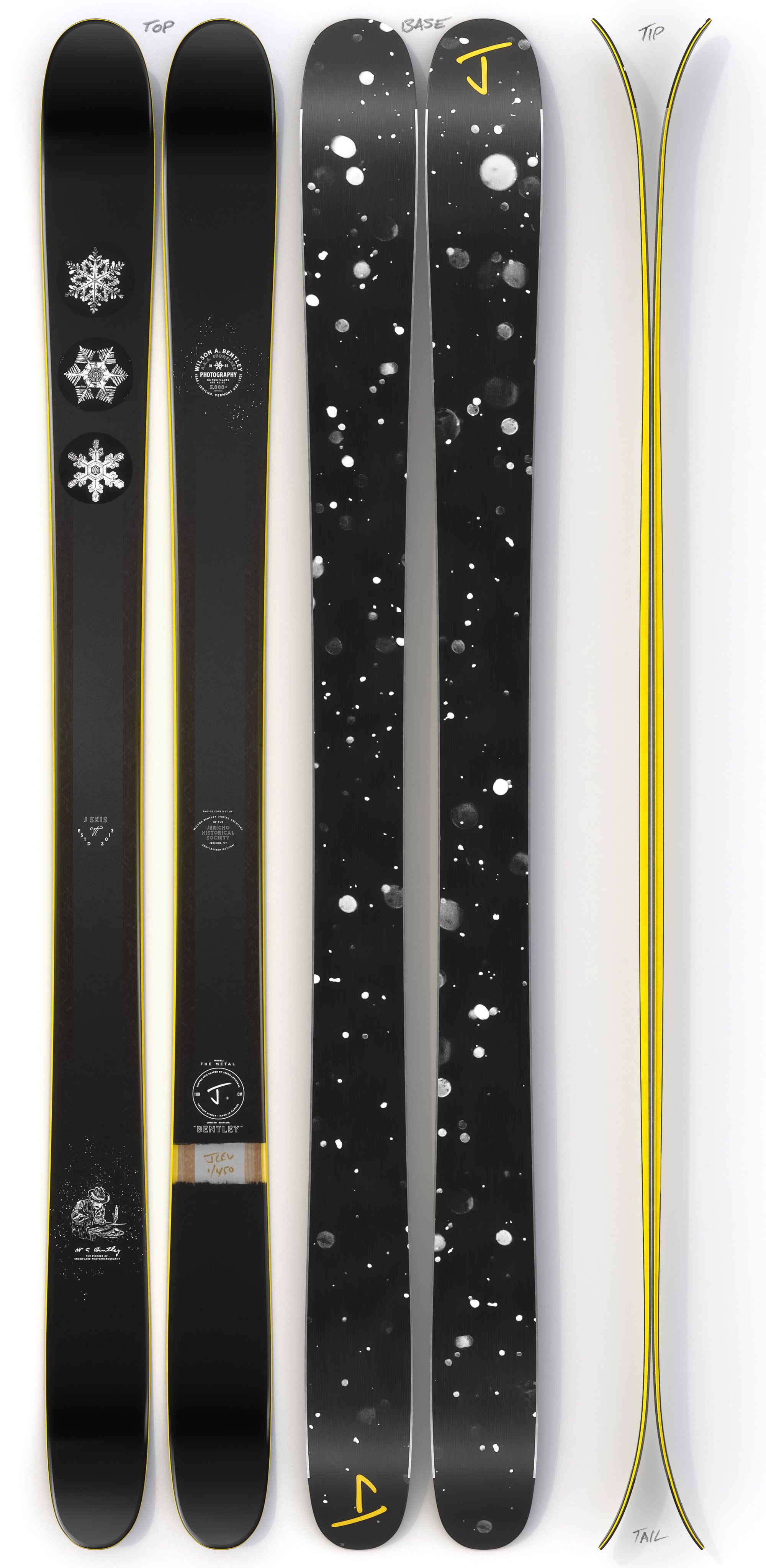 The Metal "BENTLEY" Snowflake Bentley x J Collab Limited Edition Ski