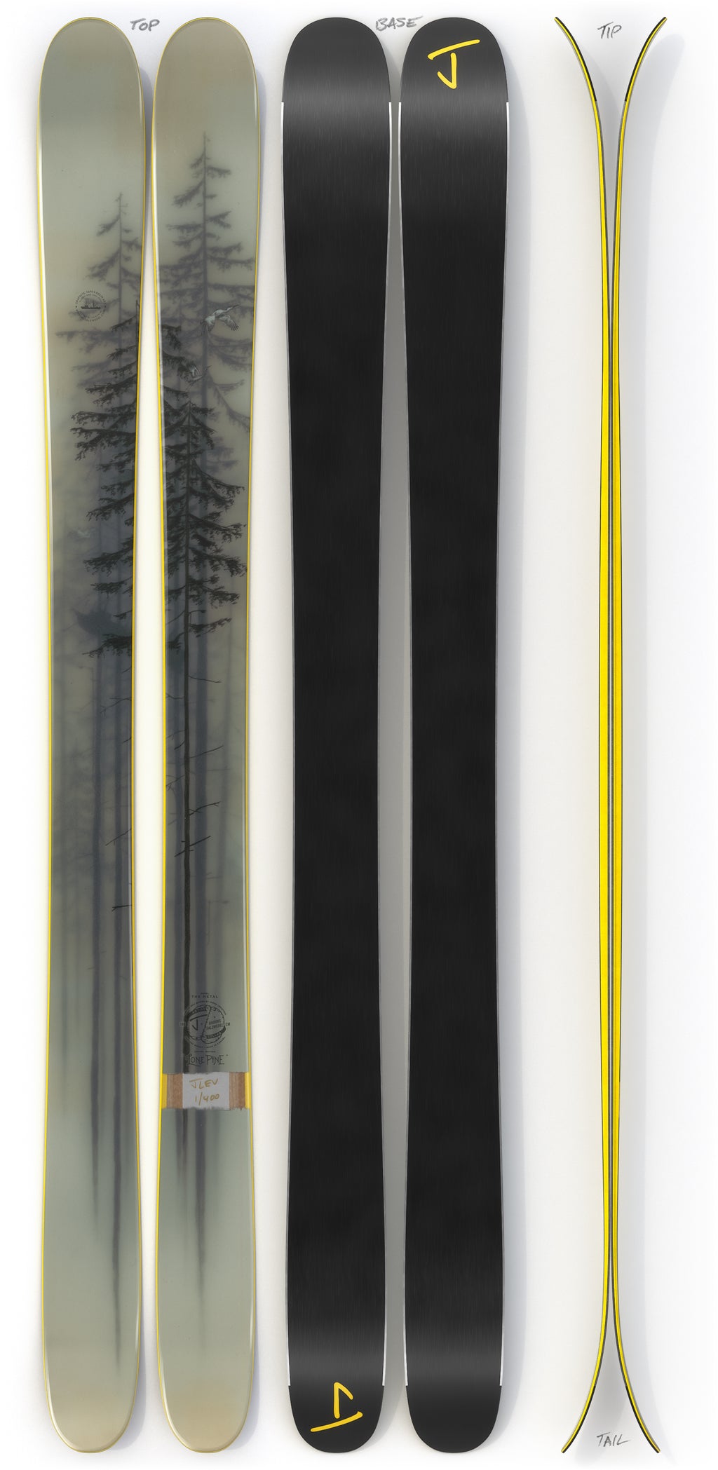 The Metal "LONE PINE" Brooks Salzwedel x J Collab Limited Edition Ski