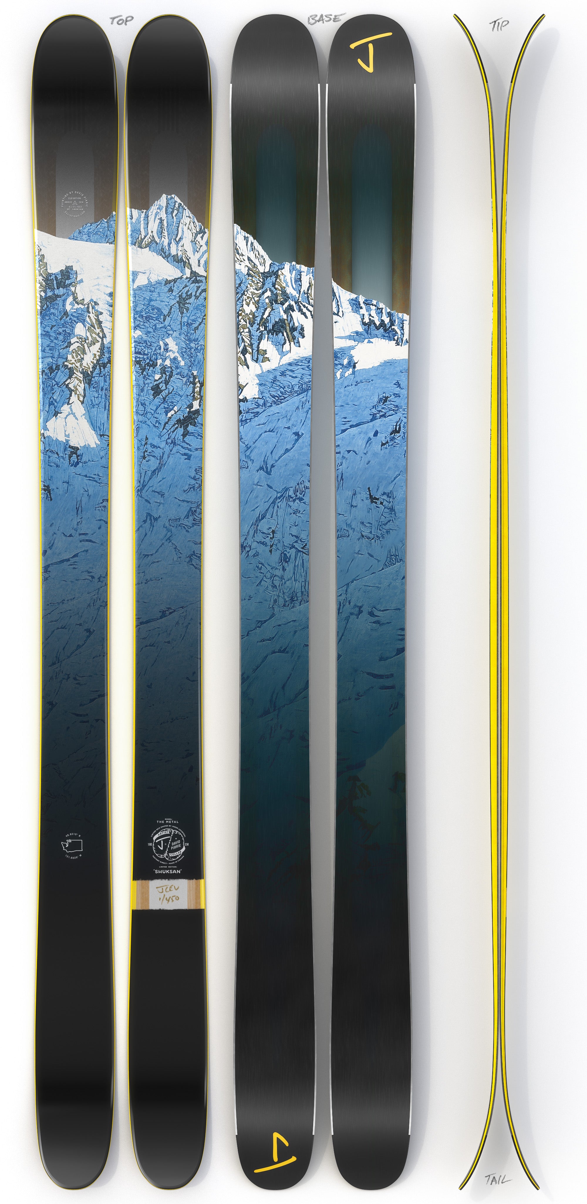 The Metal "SHUKSAN" David Pirrie x J Collab Limited Edition Ski