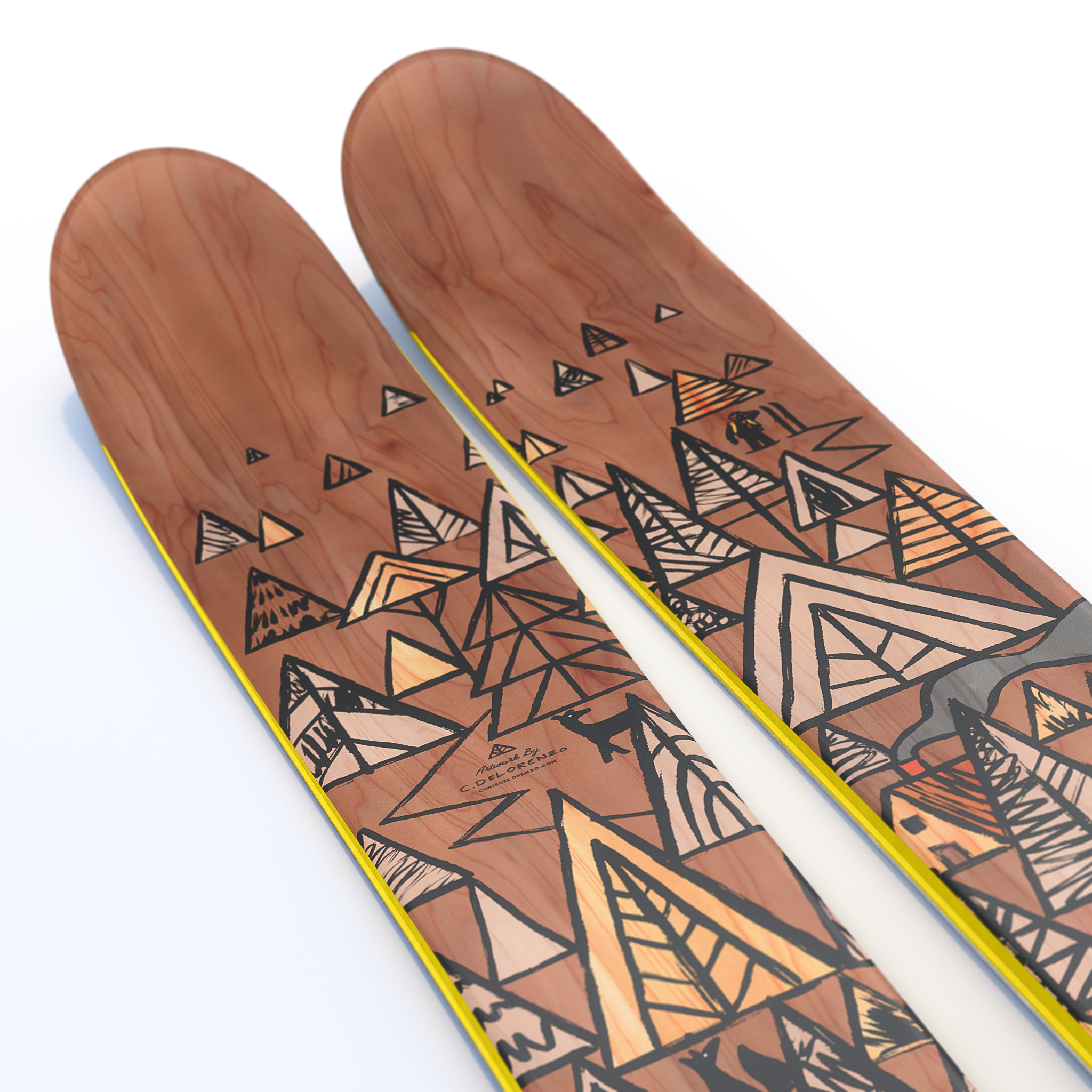 The Slacker "FIRST TRACKS" Chris Delorenzo x J Collab Limited Edition Ski