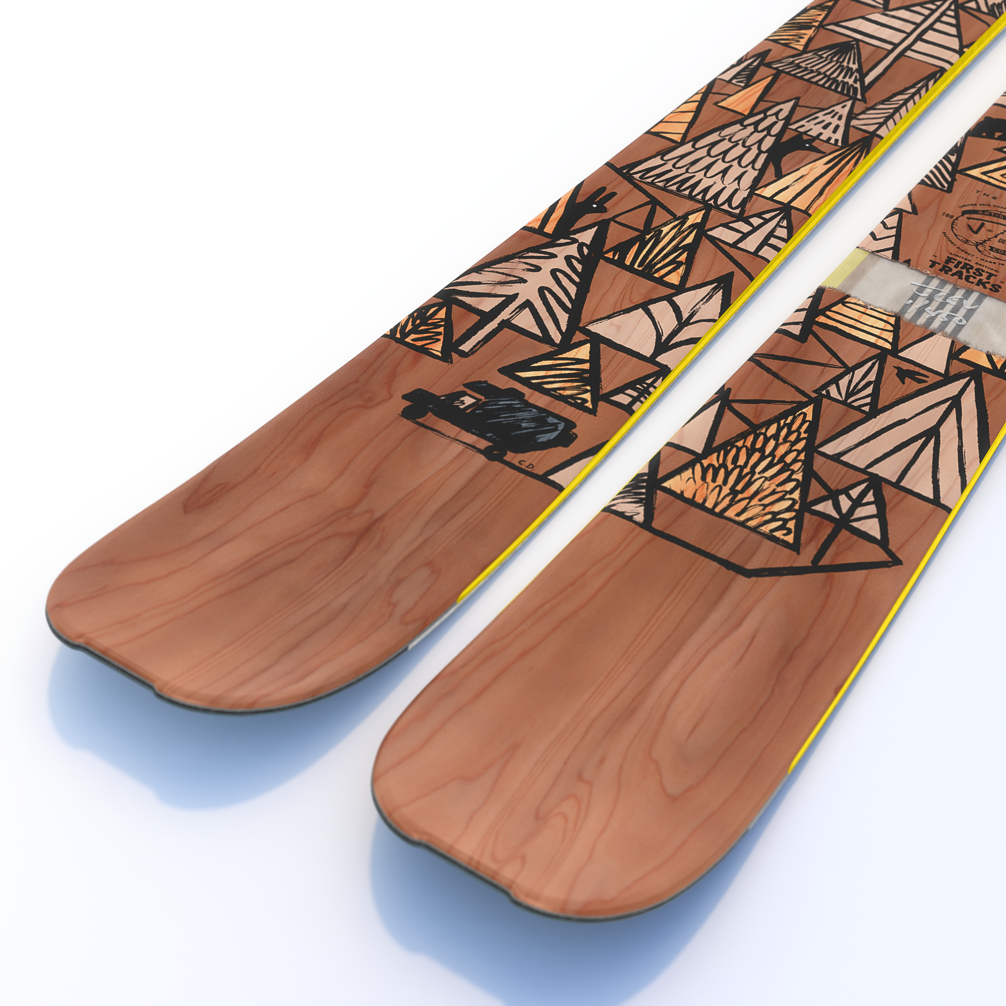 The Slacker "FIRST TRACKS" Chris Delorenzo x J Collab Limited Edition Ski