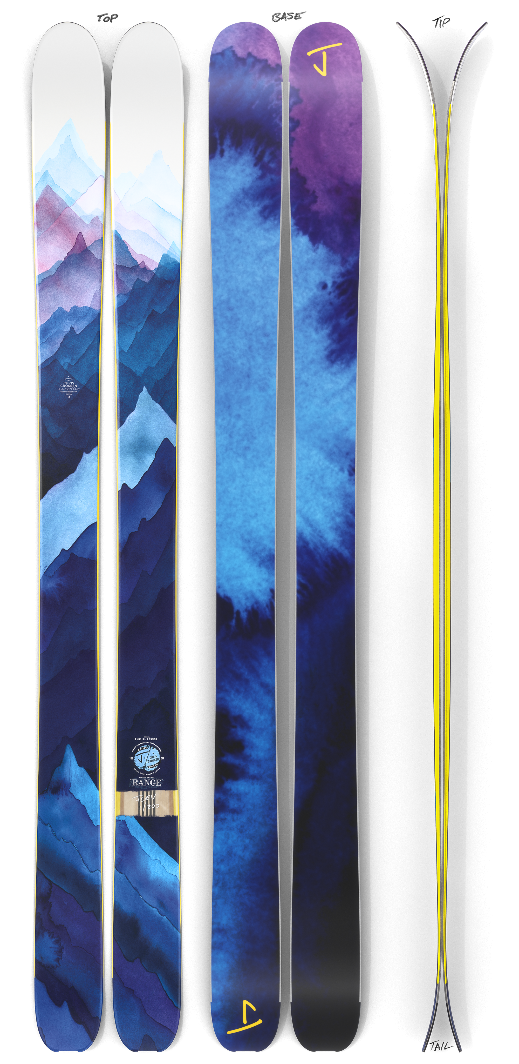 The Slacker "RANGE" Chris Crossen x J Collab Limited Edition Ski
