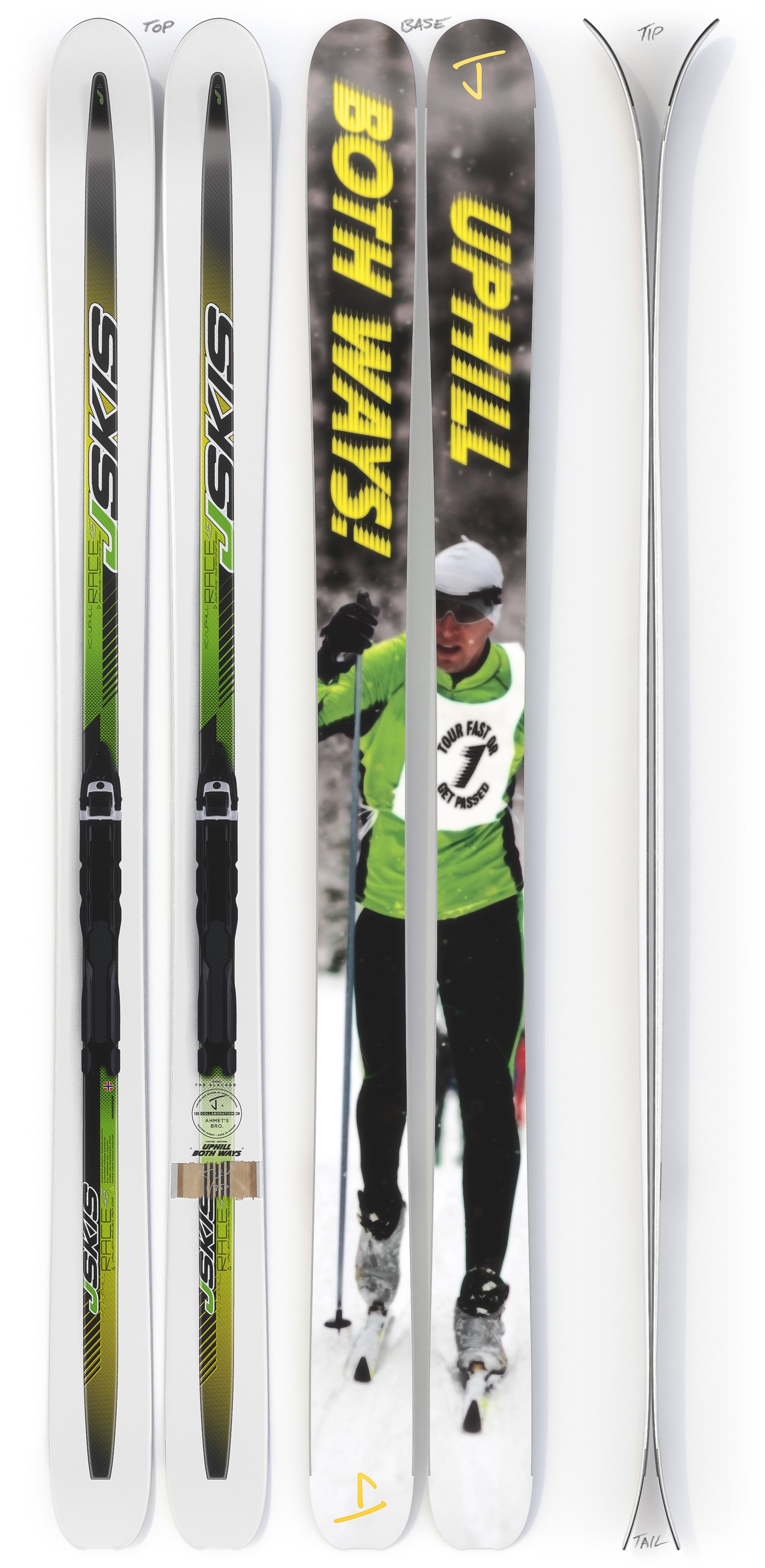 The Slacker "UPHILL BOTH WAYS" Ahmet's Bro x J Collab Limited Edition Ski
