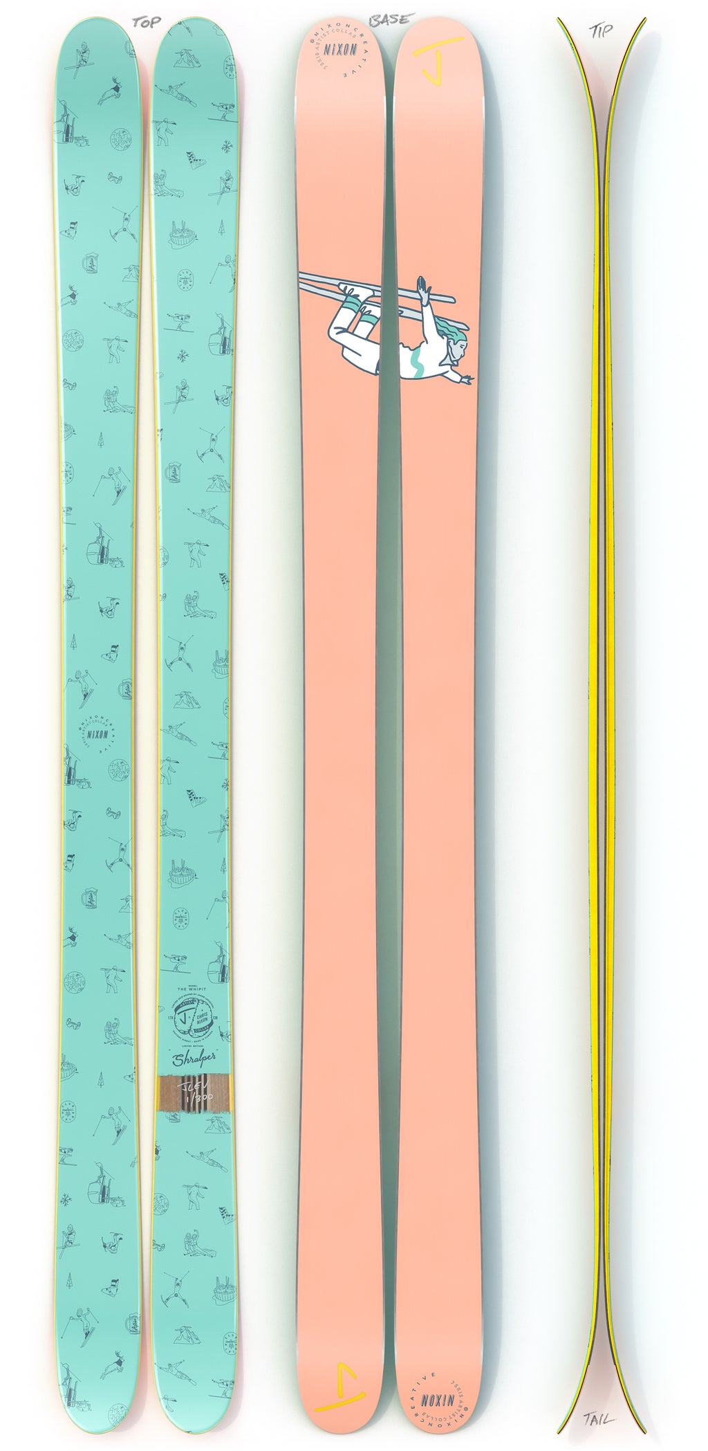 The Whipit "SHRALPER" Chris Nixon x J Collab Limited Edition Ski