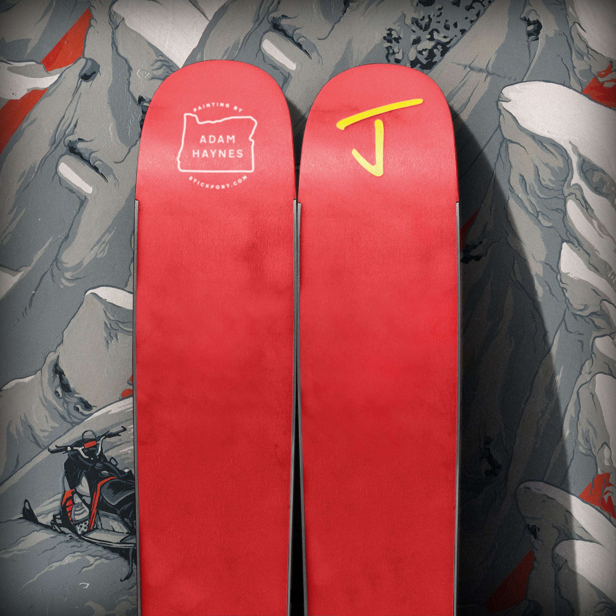 The Metal "RIDGELINE" - Adam Haynes x J Collab Limited Edition Ski