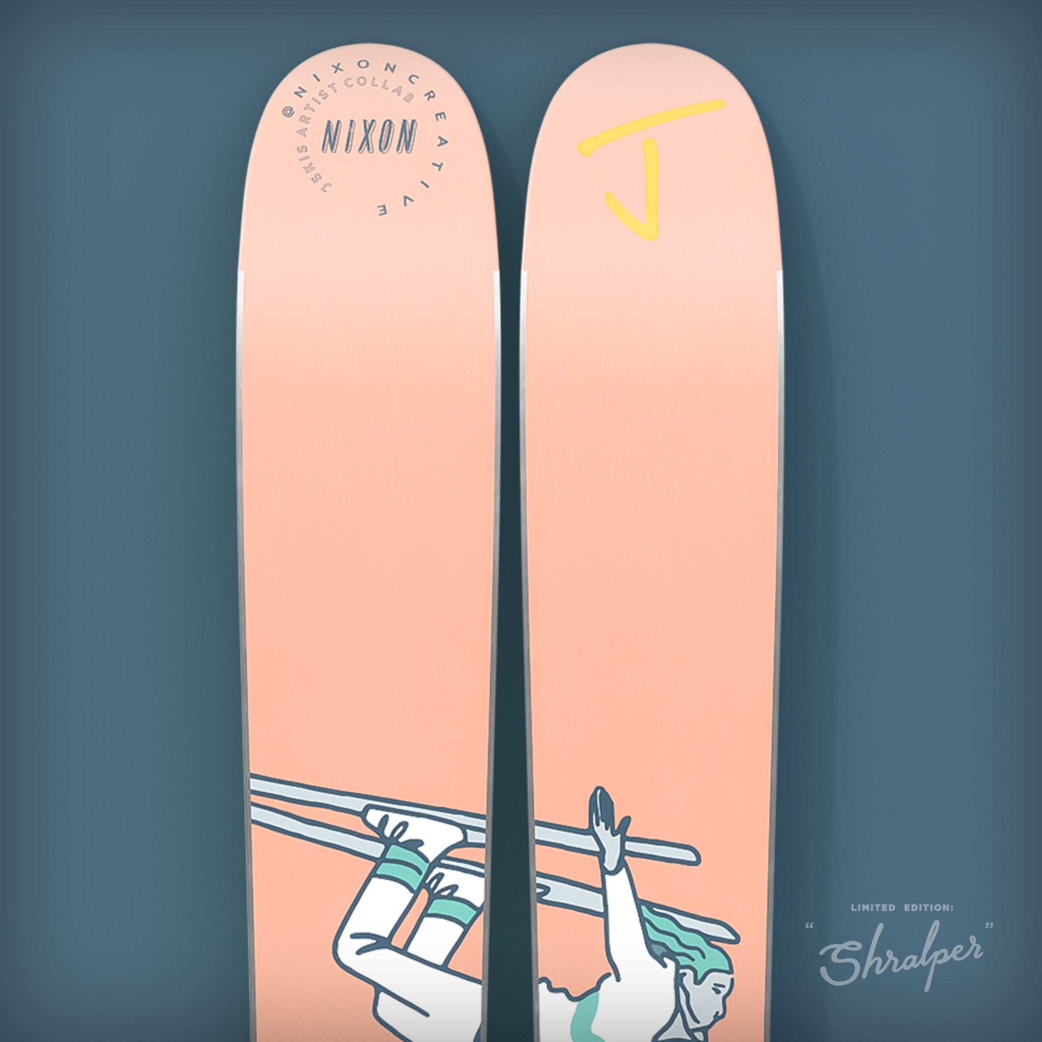The Whipit "SHRALPER" Chris Nixon x J Collab Limited Edition Ski
