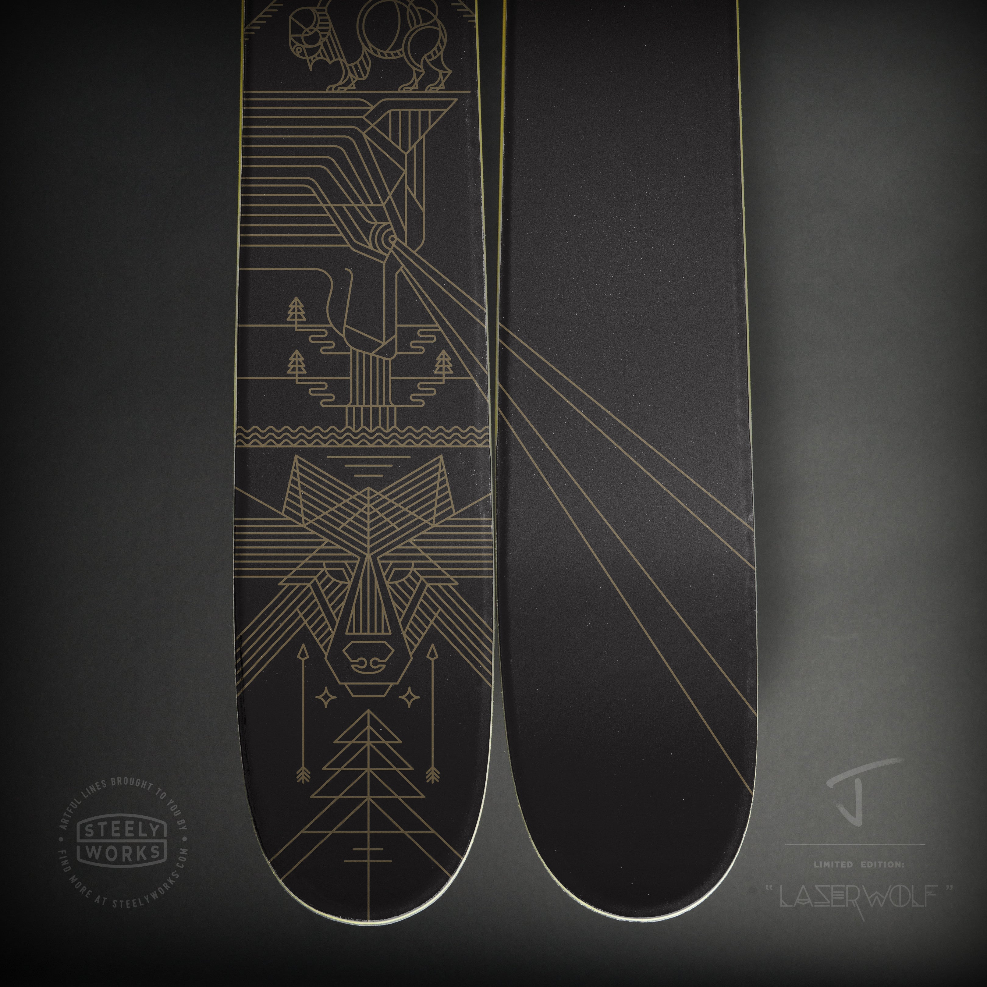 The Whipit "LASERWOLF" Brian Steely x J Collab Limited Edition Ski