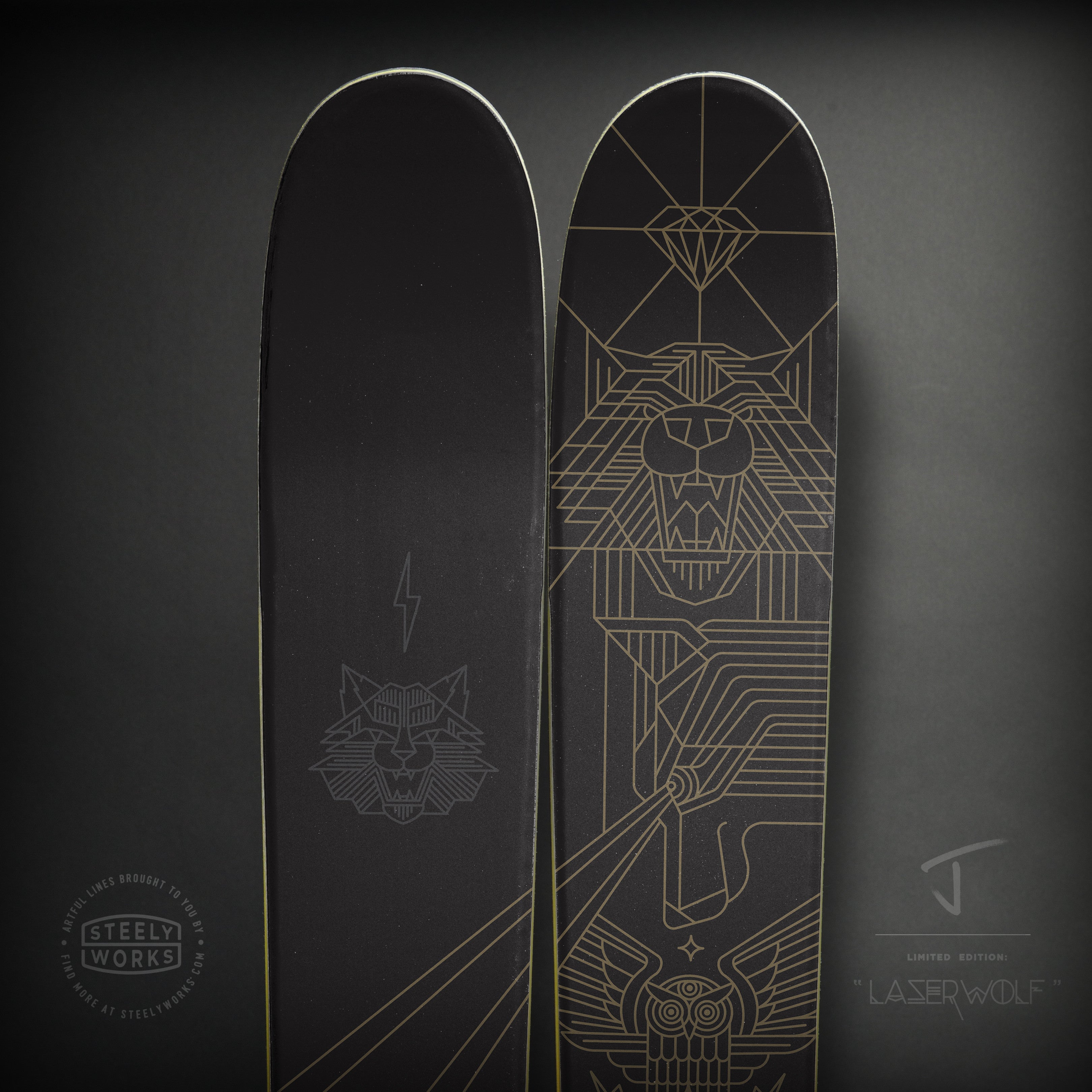 The Whipit "LASERWOLF" Brian Steely x J Collab Limited Edition Ski