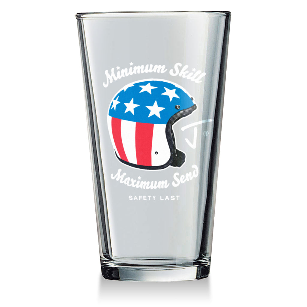 Safety Last Pint Glass