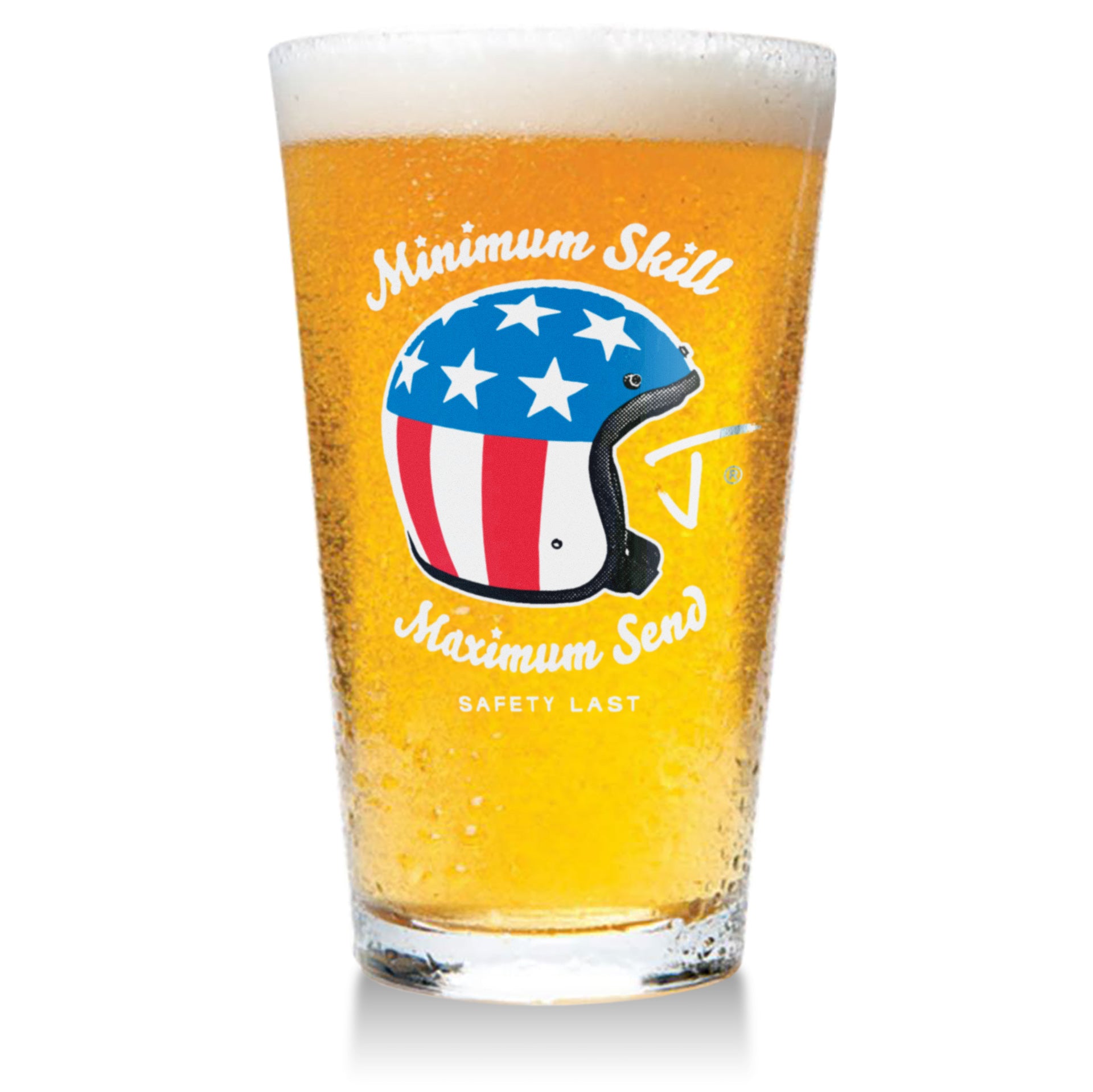 Safety Last Pint Glass