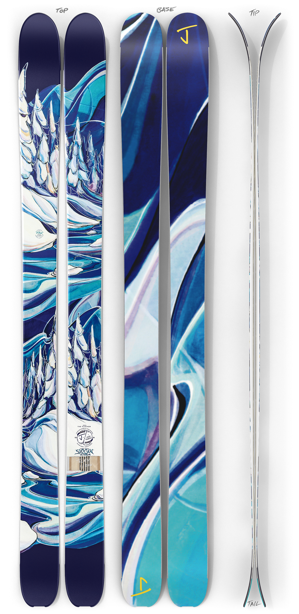 The Slacker "SLOCAN RIVER" Jessa Gilbert x J Collab Limited Edition Ski